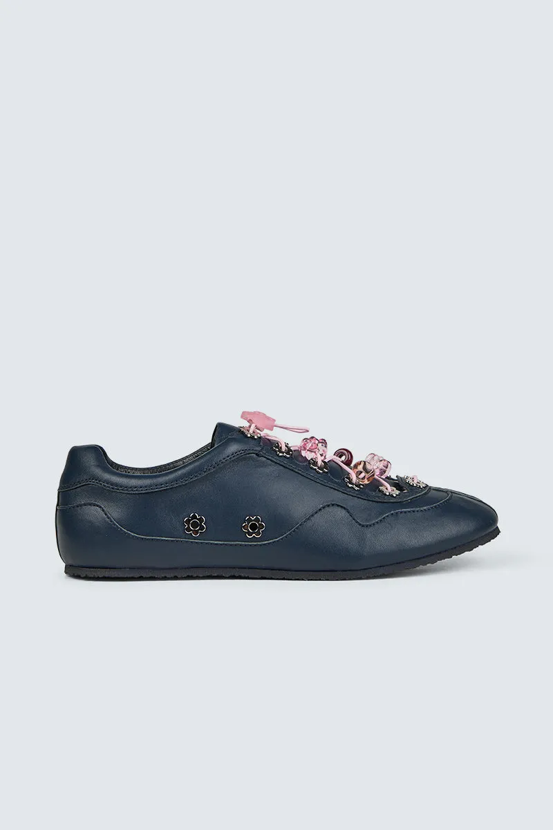 CBBLAISE STUD SNEAKERS NAPPA NAVY sold by Cecilie Bahnsen product image thumbnail 3