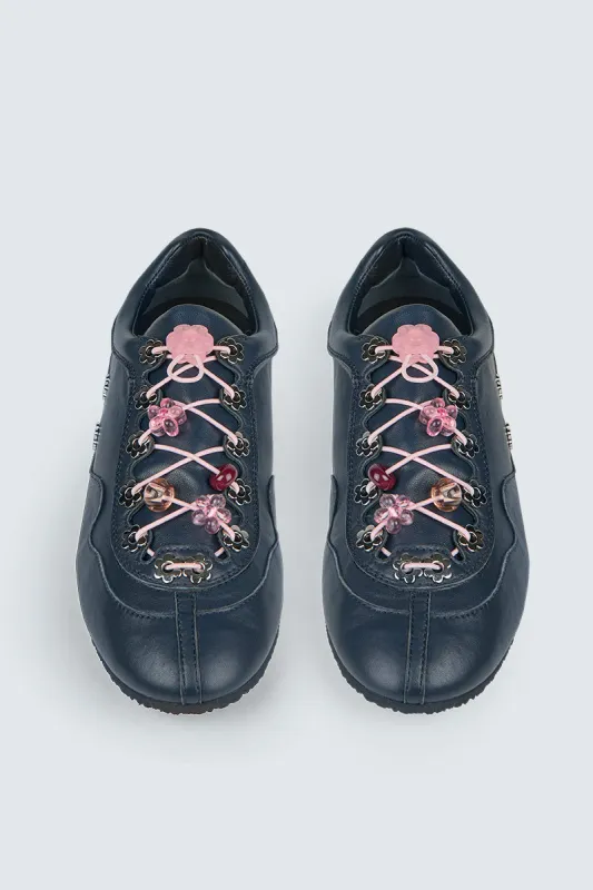 CBBLAISE STUD SNEAKERS NAPPA NAVY made by Cecilie Bahnsen