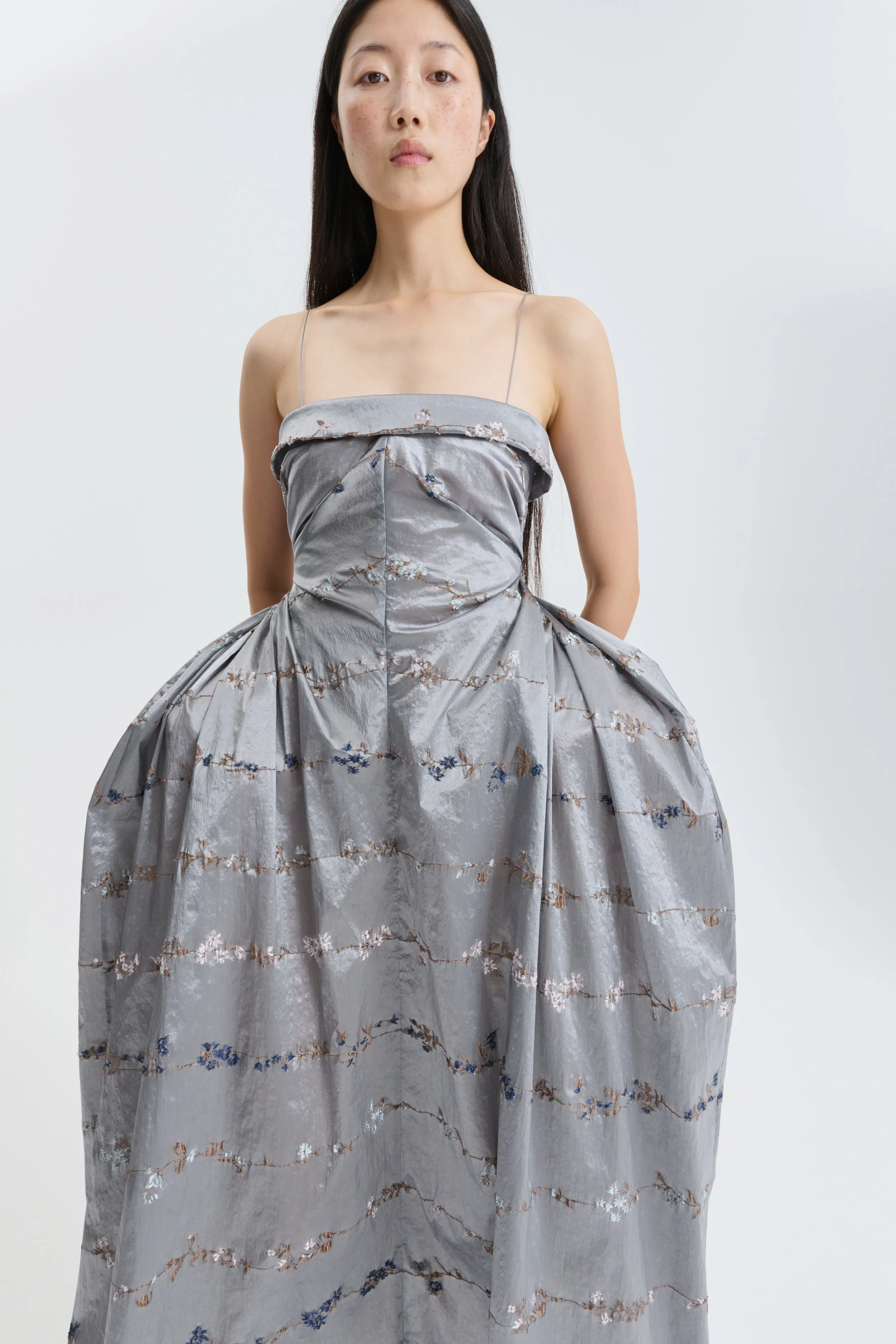 CBGRACIELA | GOWN DAINTY JACQUARD GREY MULTI sold by Cecilie Bahnsen product image thumbnail 3
