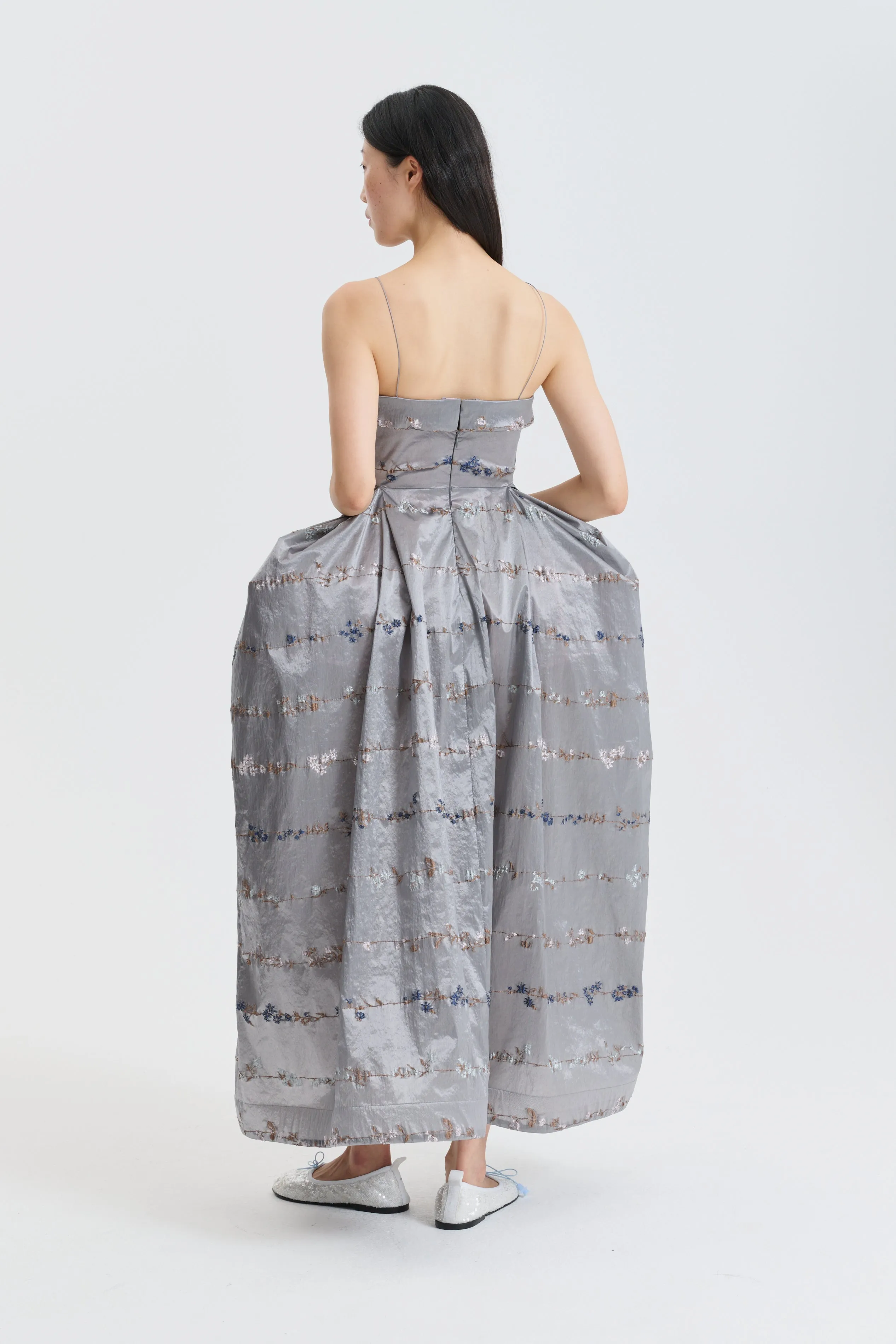 CBGRACIELA | GOWN DAINTY JACQUARD GREY MULTI sold by Cecilie Bahnsen product image thumbnail 5