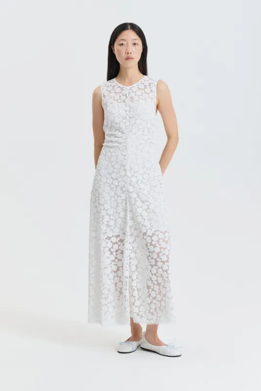 CBGAIA | GOWN LETITIA SEQUINS WHITE made by Cecilie Bahnsen