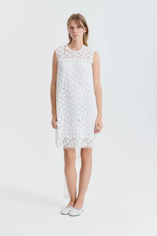 CBGRAYE | DRESS LETITIA SEQUINS WHITE made by Cecilie Bahnsen