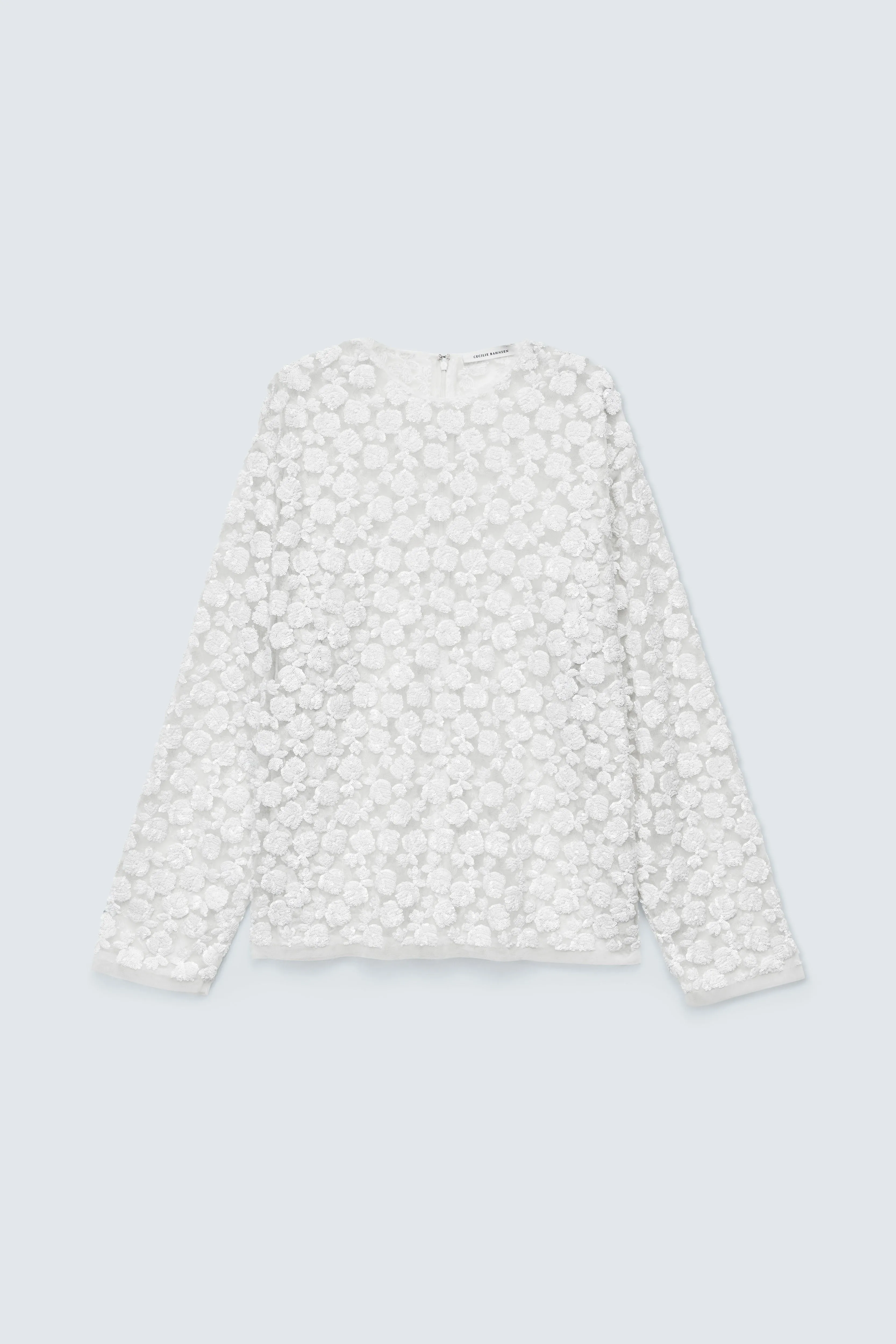 CBGROUPIE | BLOUSE LETITIA SEQUINS WHITE sold by Cecilie Bahnsen product image thumbnail 5