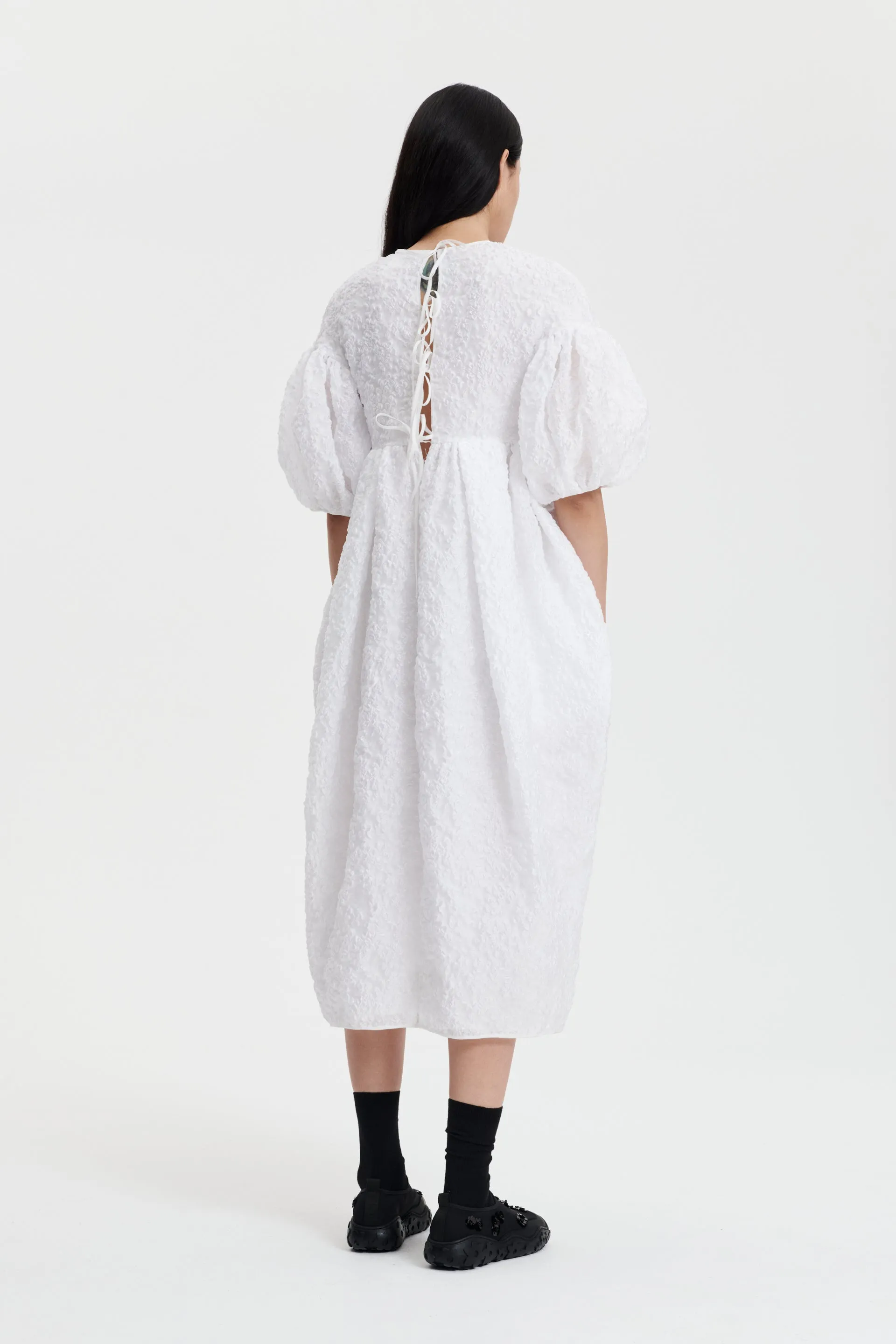 JEANNE | DRESS GRASMERE MATELASSE WHITE sold by Cecilie Bahnsen product image thumbnail 2