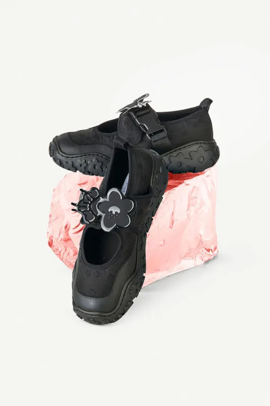 GIROS | OPEN SNEAKER BLOSSOM MATELASS… BLACK sold by Cecilie Bahnsen