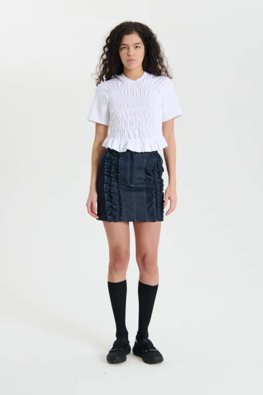 ODIN | SKIRT DENIM INDIGO sold by Cecilie Bahnsen