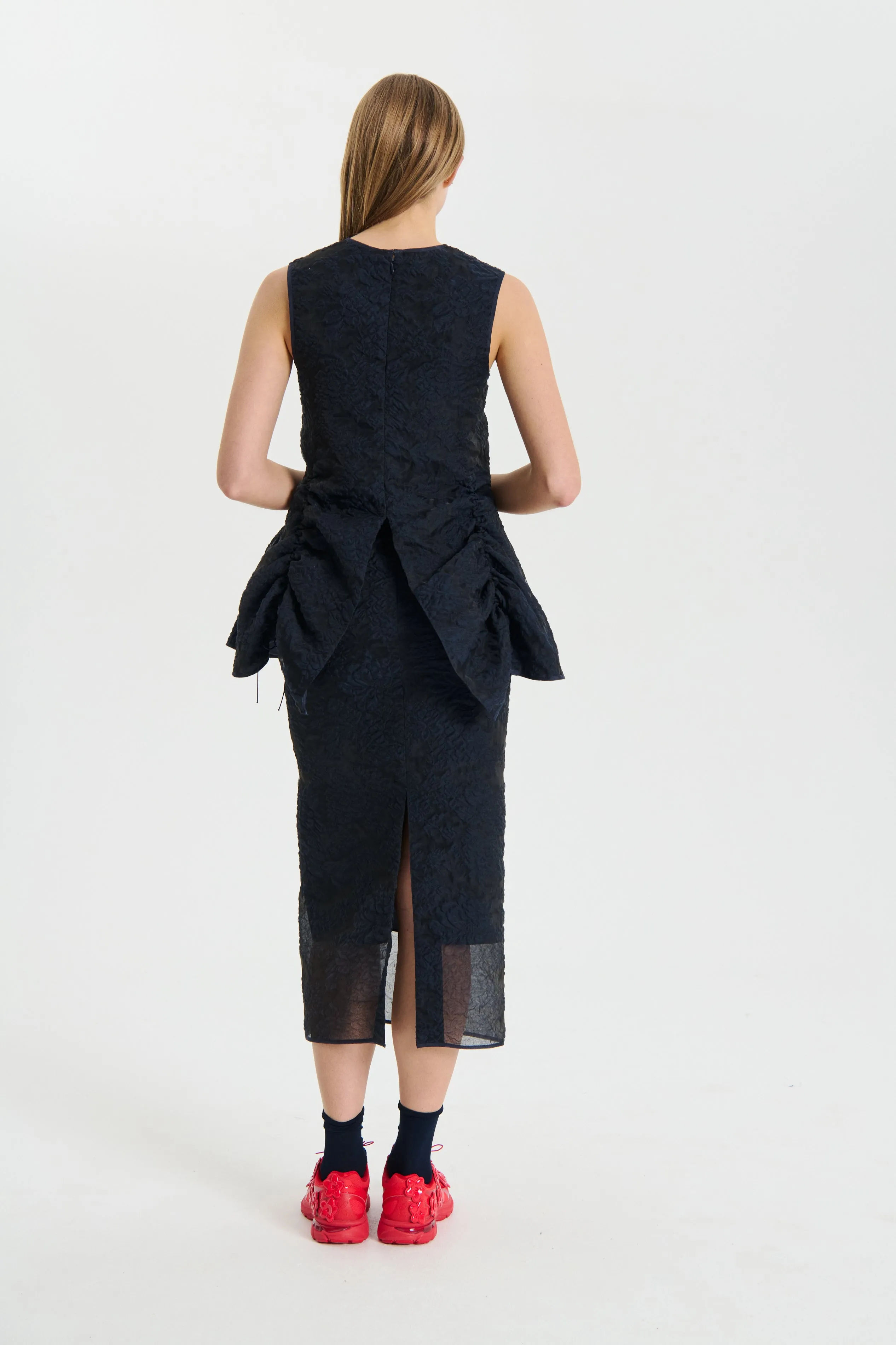 UKA | SKIRT POSY MATELASSÉ NAVY sold by Cecilie Bahnsen product image thumbnail 3