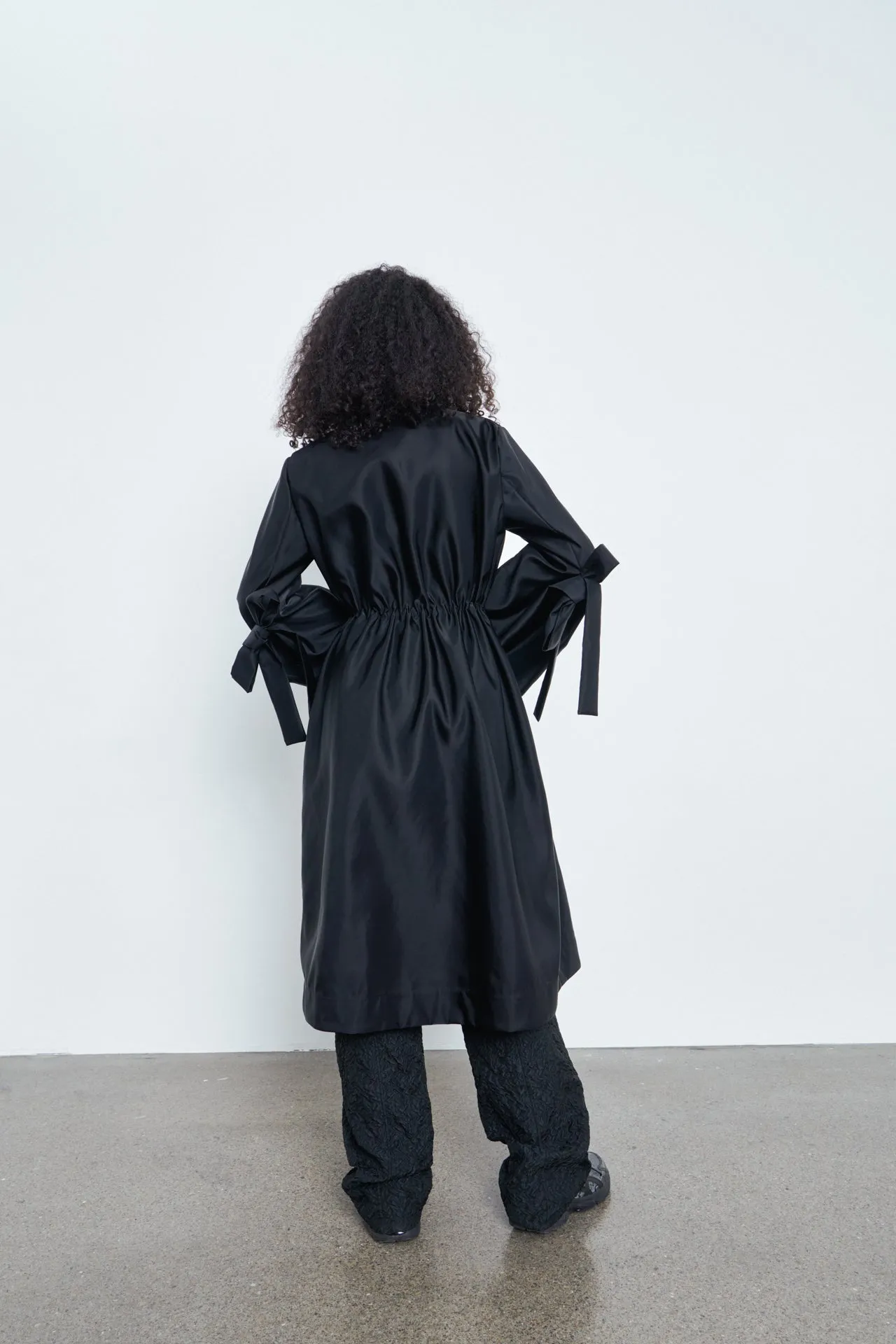 VANIA | COAT TECHNICAL CANVAS BLACK sold by Cecilie Bahnsen product image thumbnail 4