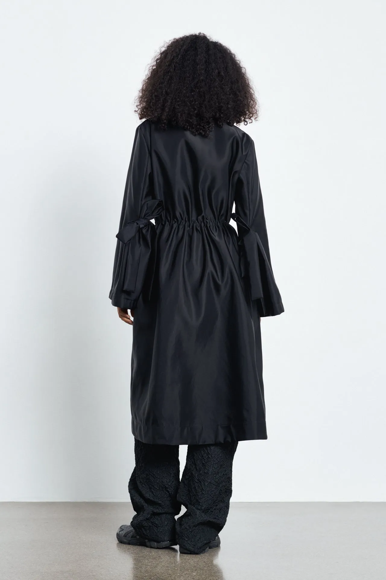VANIA | COAT TECHNICAL CANVAS BLACK sold by Cecilie Bahnsen product image thumbnail 2