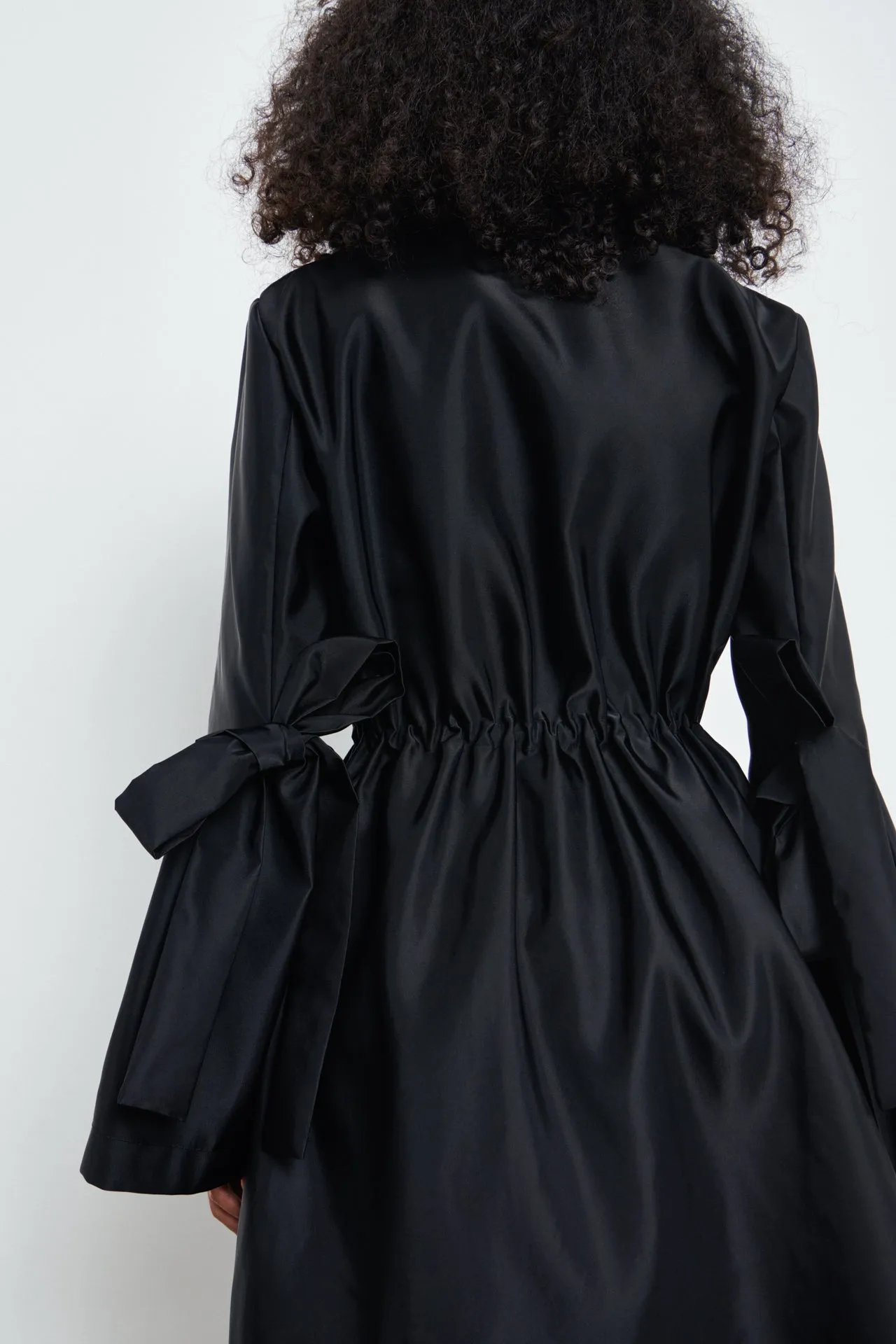 VANIA | COAT TECHNICAL CANVAS BLACK sold by Cecilie Bahnsen product image thumbnail 3