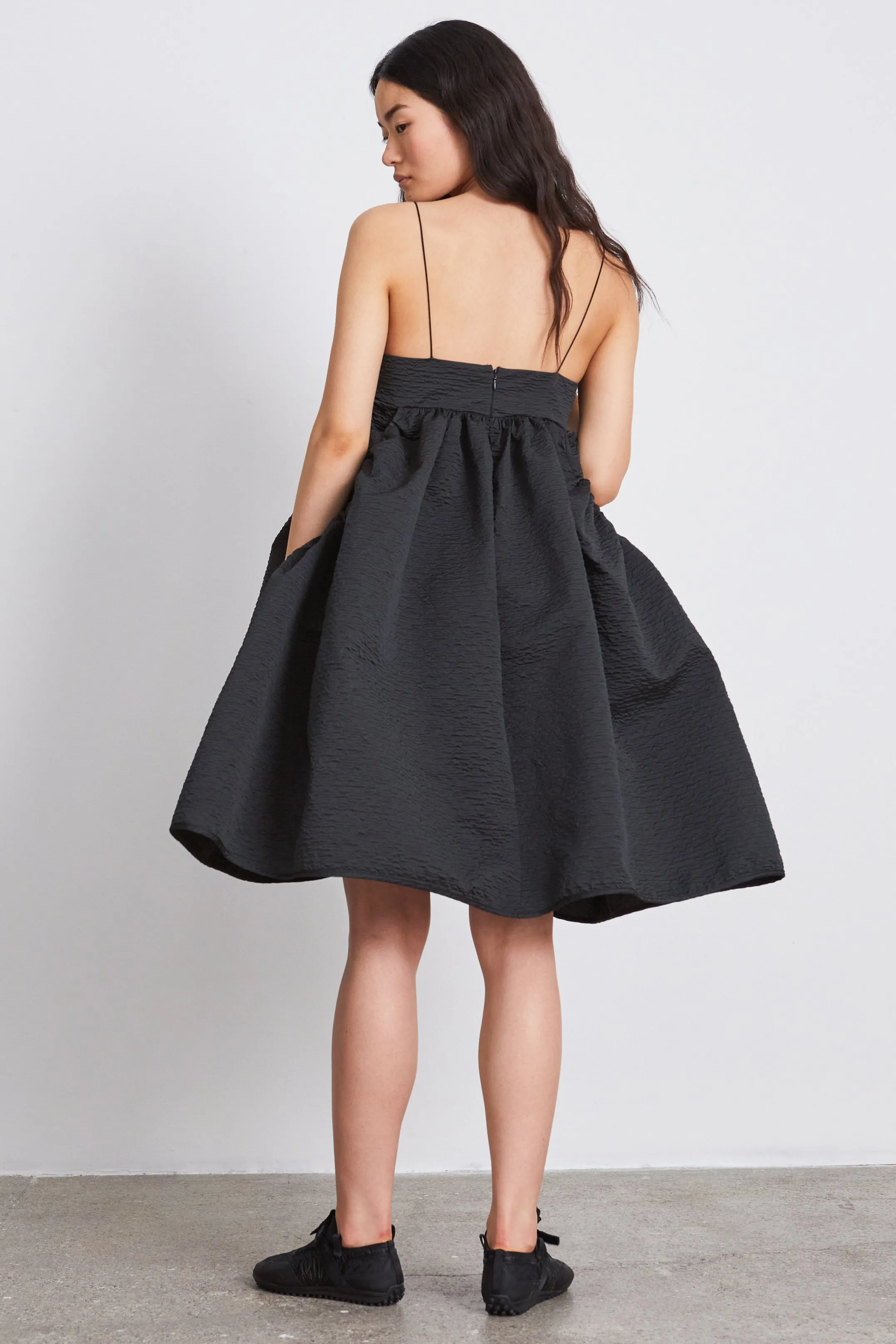 LISBETH | DRESS STRIA MATELASSÉ BLACK sold by Cecilie Bahnsen product image thumbnail 3