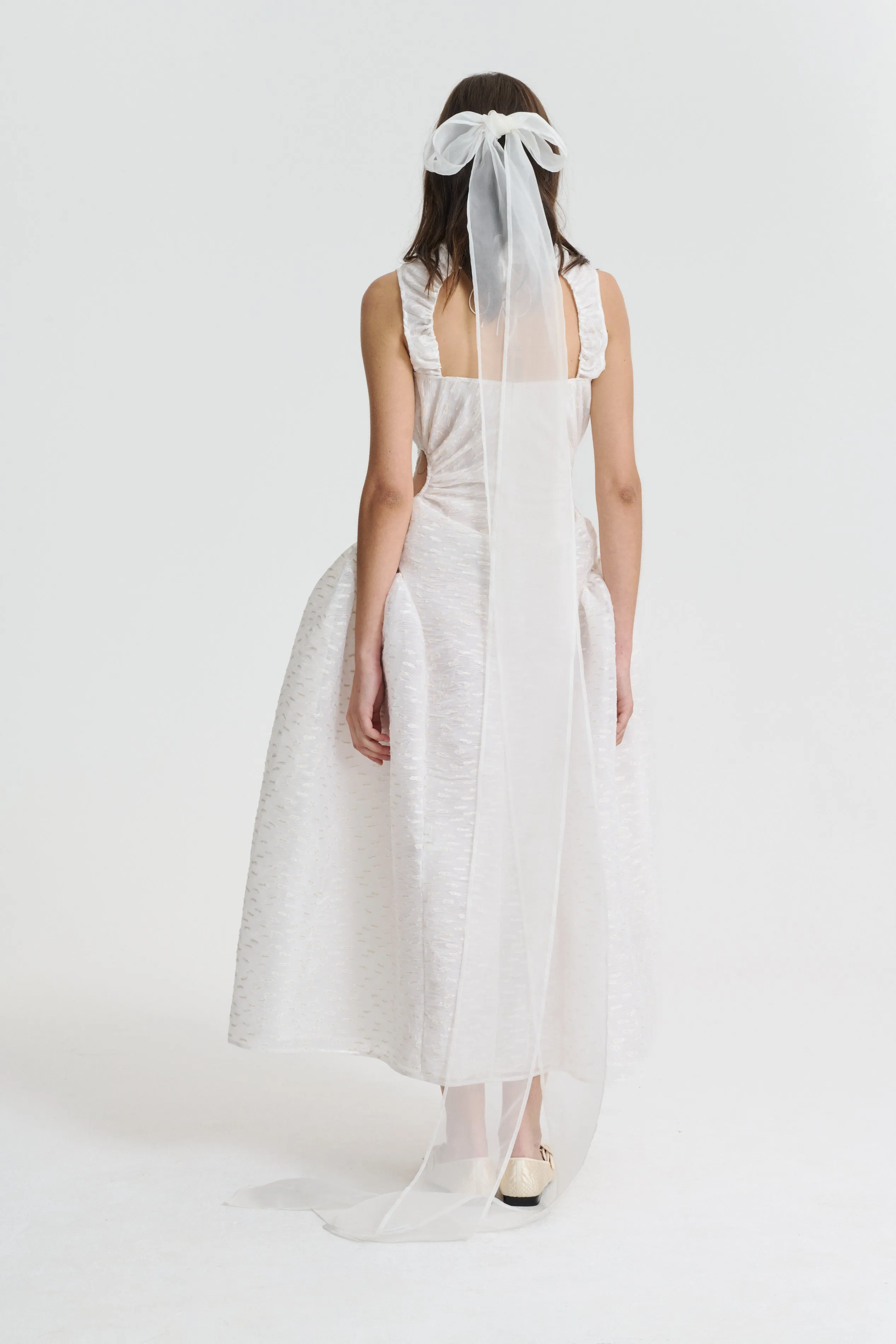 JUJU | DRESS PLEATED MARGUERITE WHITE/ECRU sold by Cecilie Bahnsen product image thumbnail 2