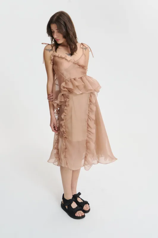 ADELINA | SKIRT ORGANZA CHESTNUT sold by Cecilie Bahnsen