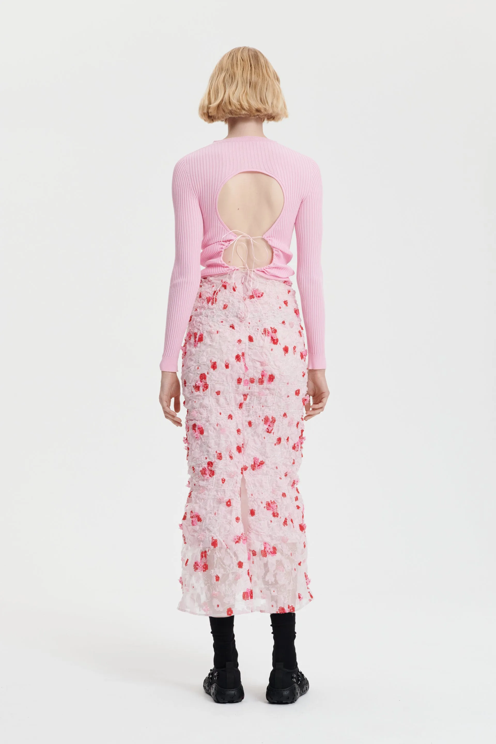 JAYLA | TOP LIGHTWEIGHT KNIT SOFT PINK sold by Cecilie Bahnsen product image thumbnail 2