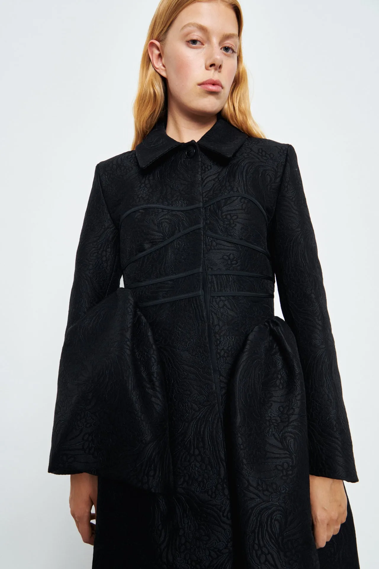DESIREE | COAT ZINNIA JACQUARD BLACK sold by Cecilie Bahnsen product image thumbnail 2