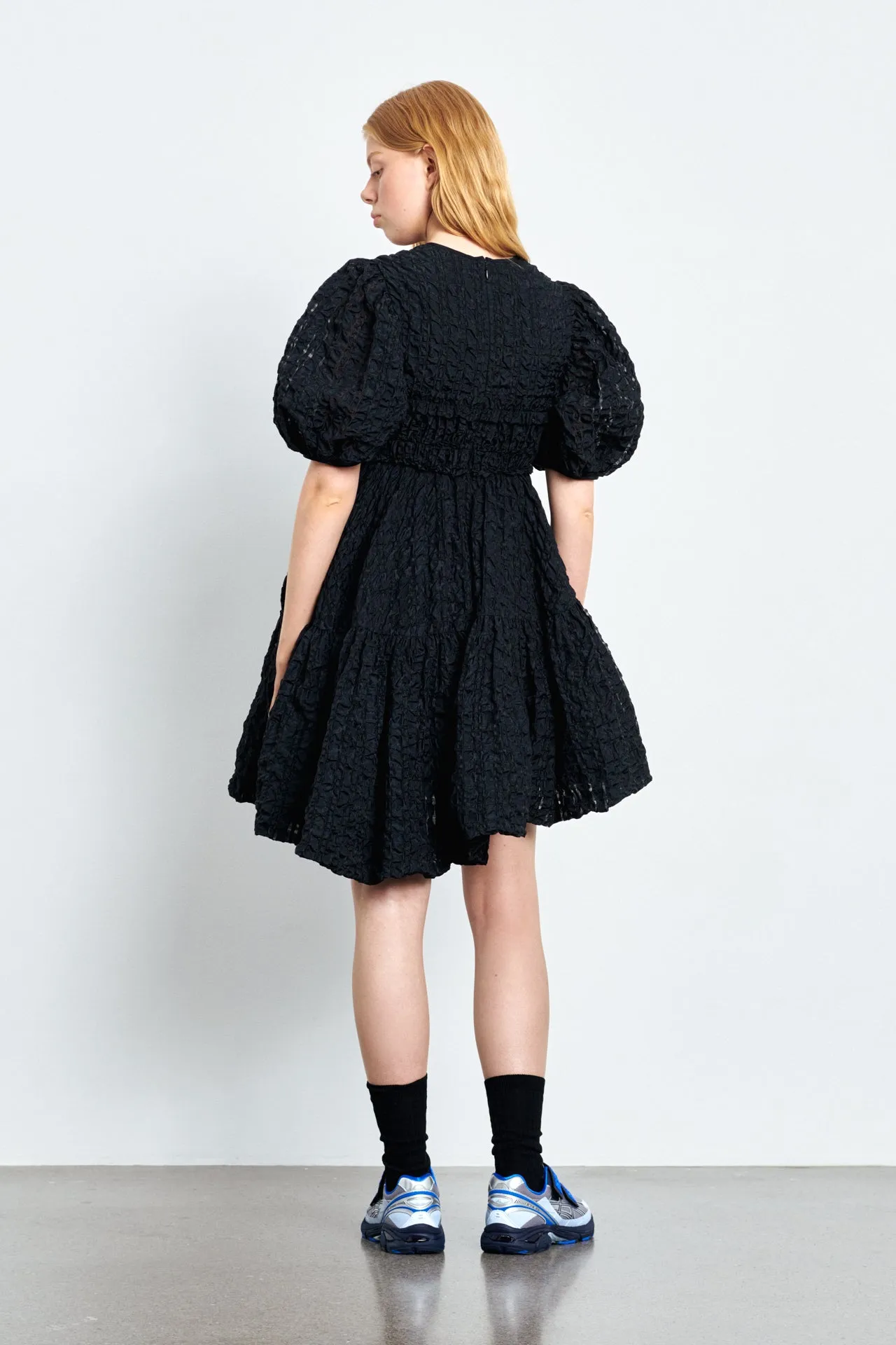 VANITY | DRESS CHECK SEERSUCKER BLACK sold by Cecilie Bahnsen product image thumbnail 2