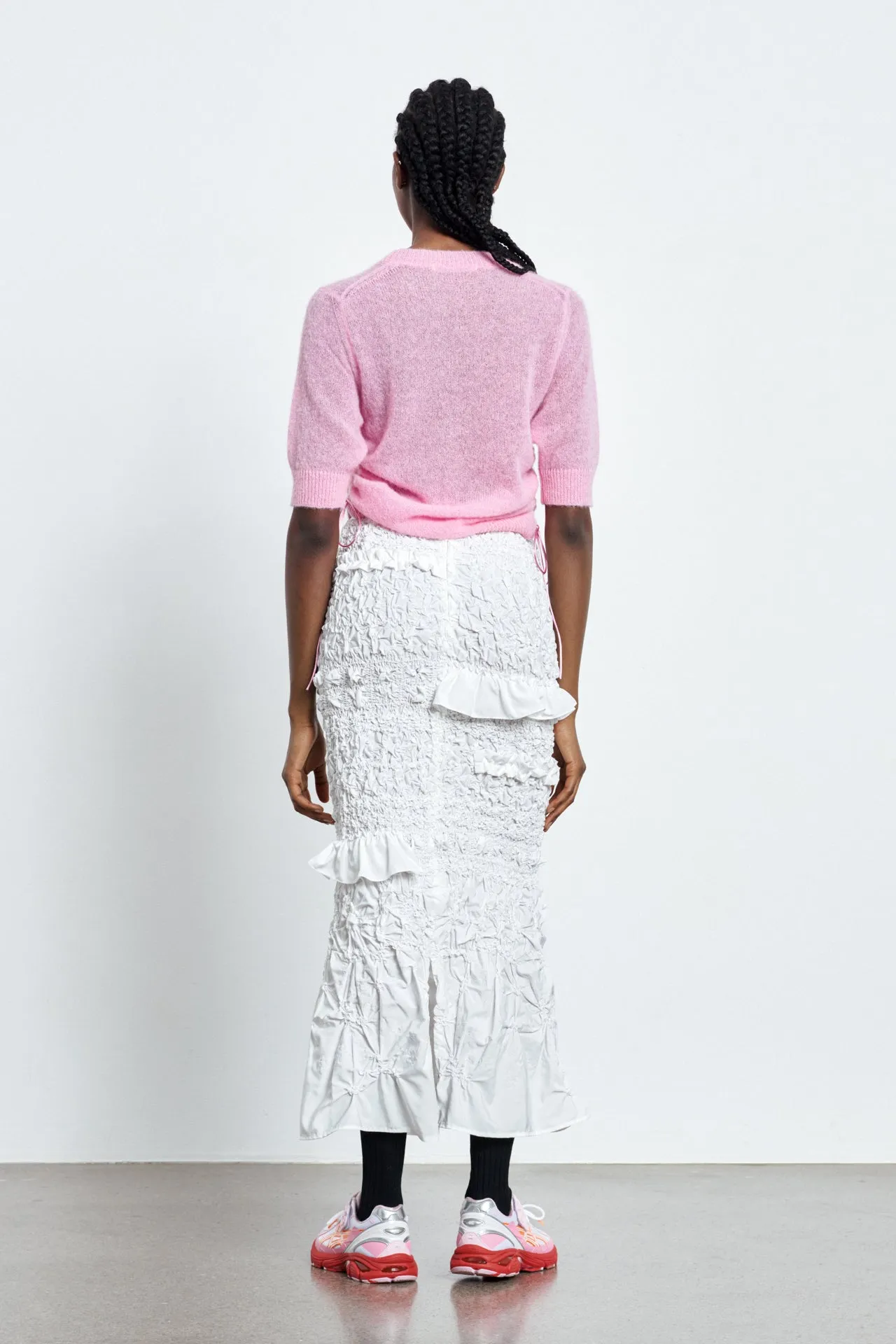 VENUS | SKIRT PANSY SMOCK FAILLE WHITE sold by Cecilie Bahnsen product image thumbnail 2