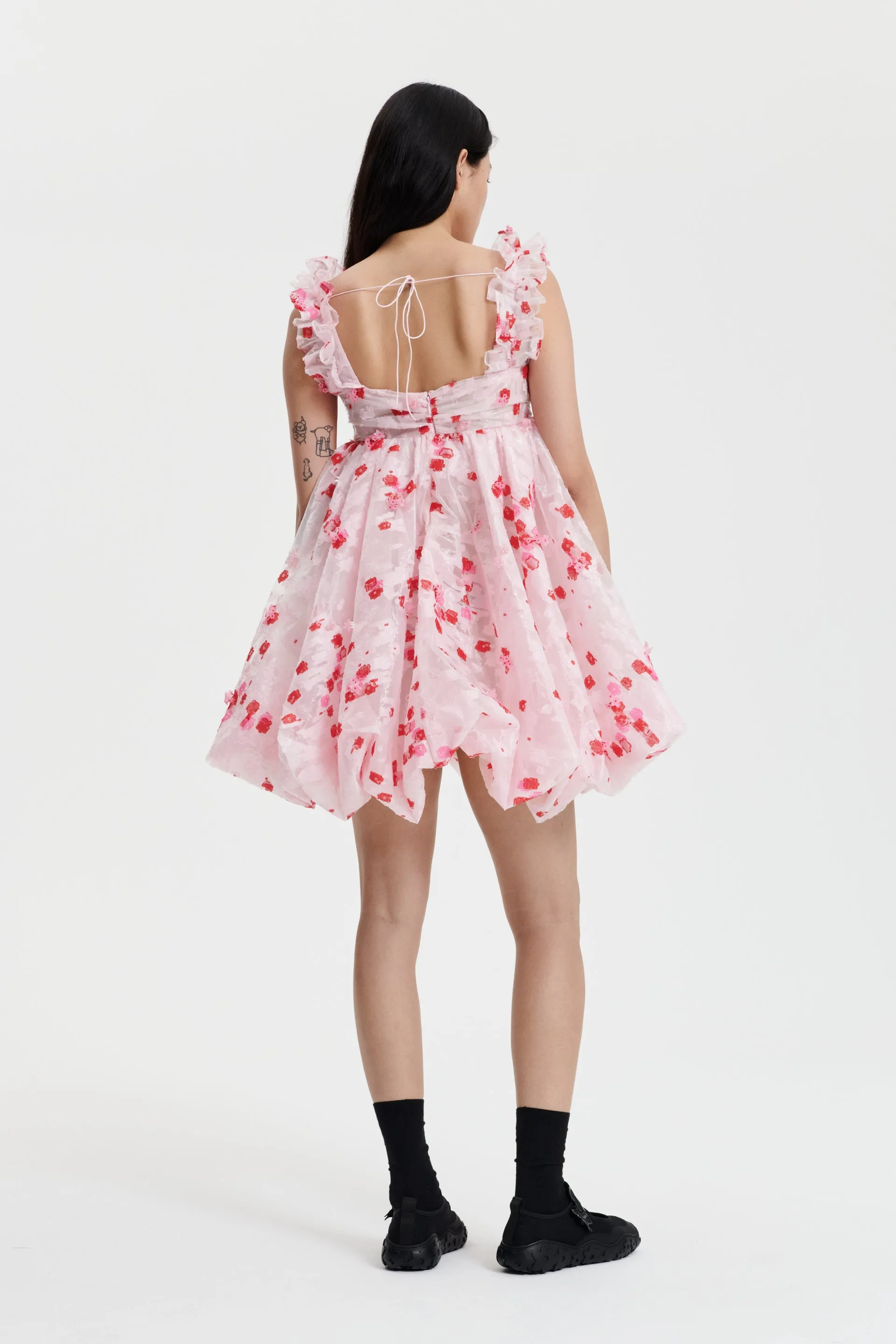 GWEN | DRESS YARROW FIL-COUPÉ CLEAR / LIGHT PINK sold by Cecilie Bahnsen product image thumbnail 4