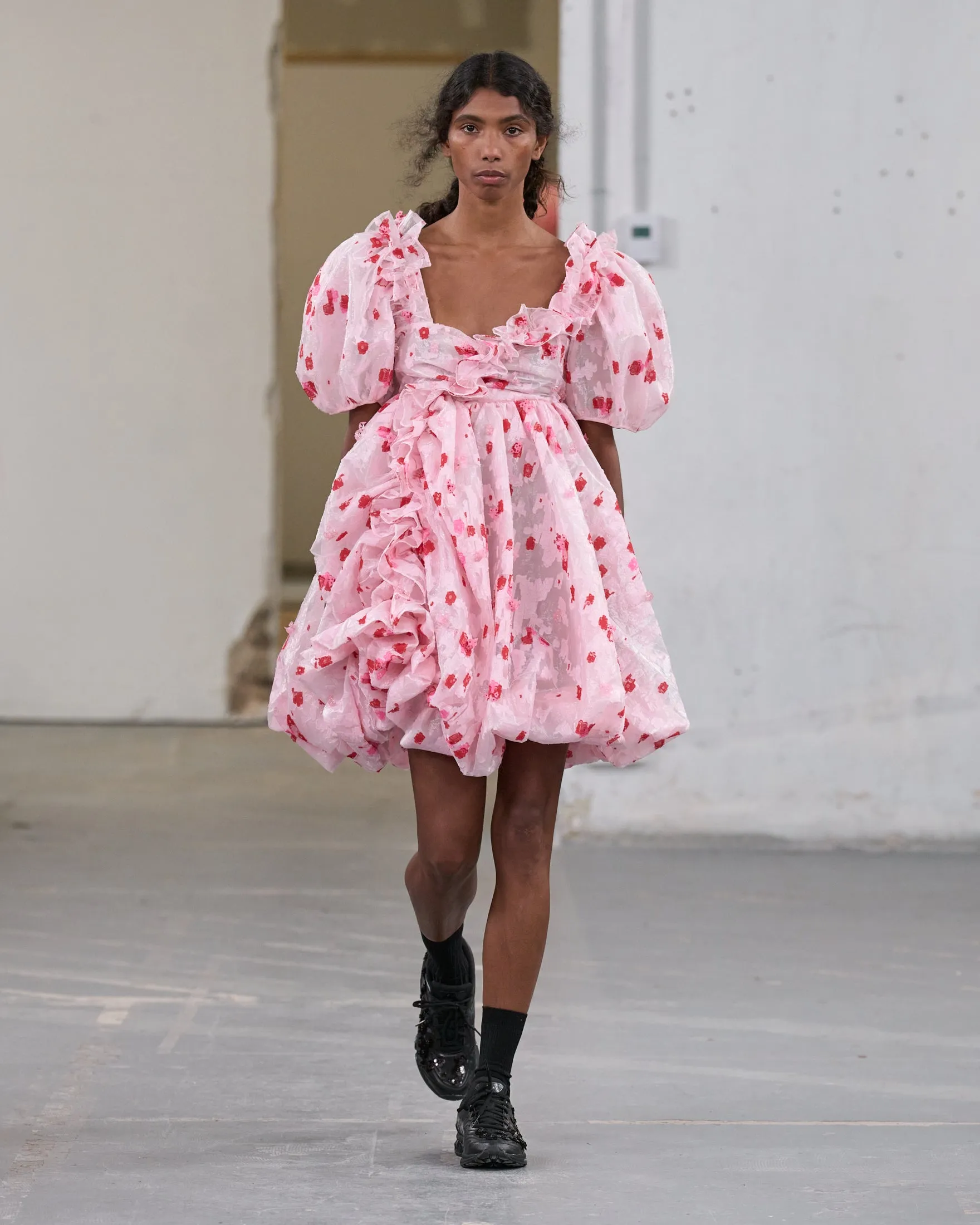 GWEN | DRESS YARROW FIL-COUPÉ CLEAR / LIGHT PINK sold by Cecilie Bahnsen