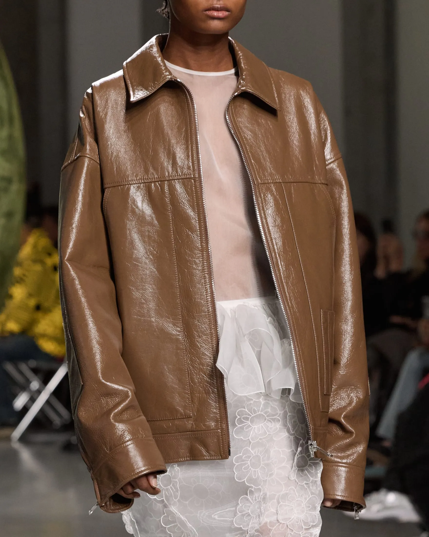OLPA | JACKET LEATHER FALL BROWN sold by Cecilie Bahnsen product image thumbnail 3