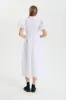 KELLY | DRESS POSY MATELASS… WHITE sold by Cecilie Bahnsen