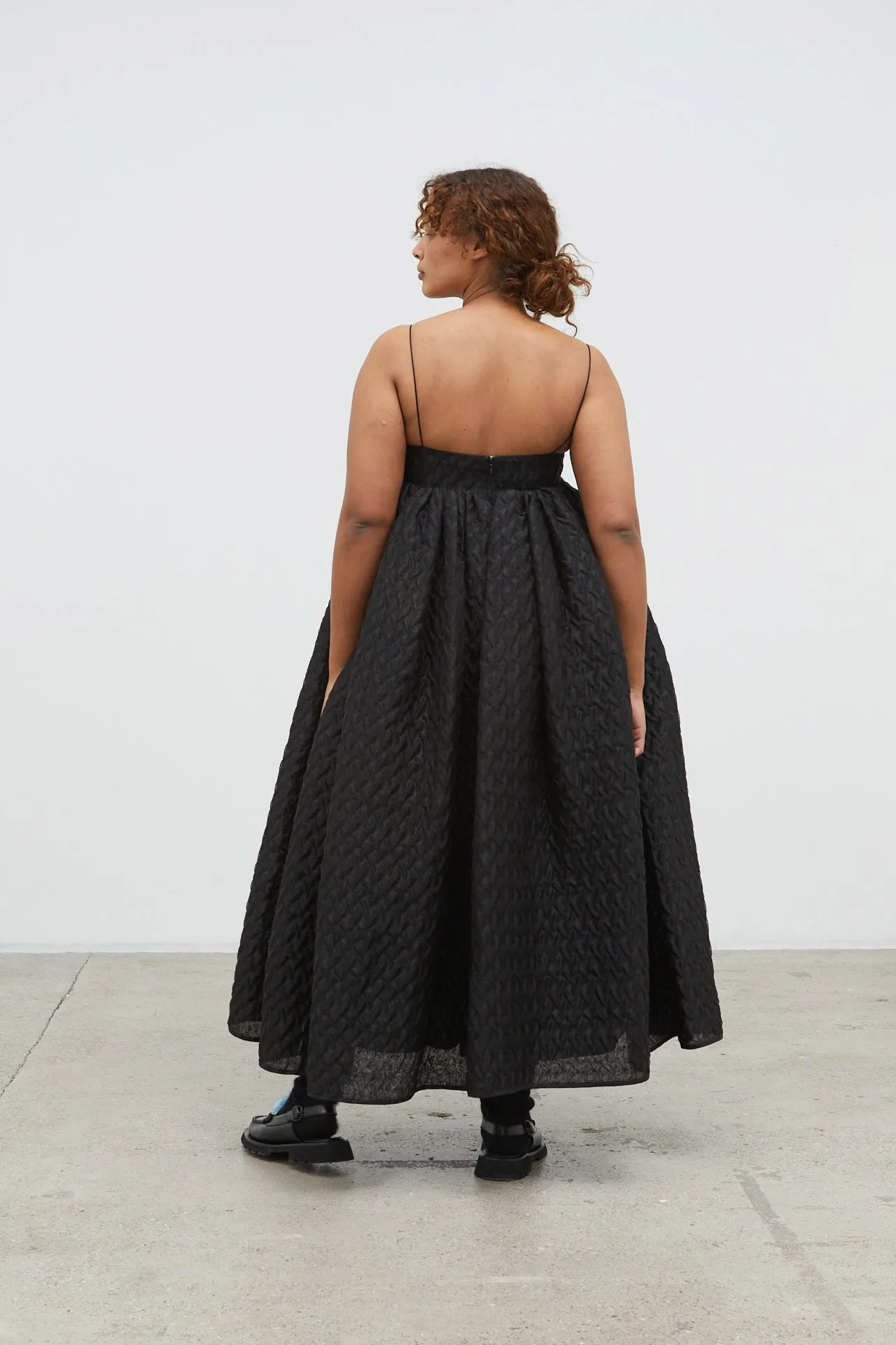 BETH | DRESS LINEN PLISSÉ BLACK sold by Cecilie Bahnsen product image thumbnail 3