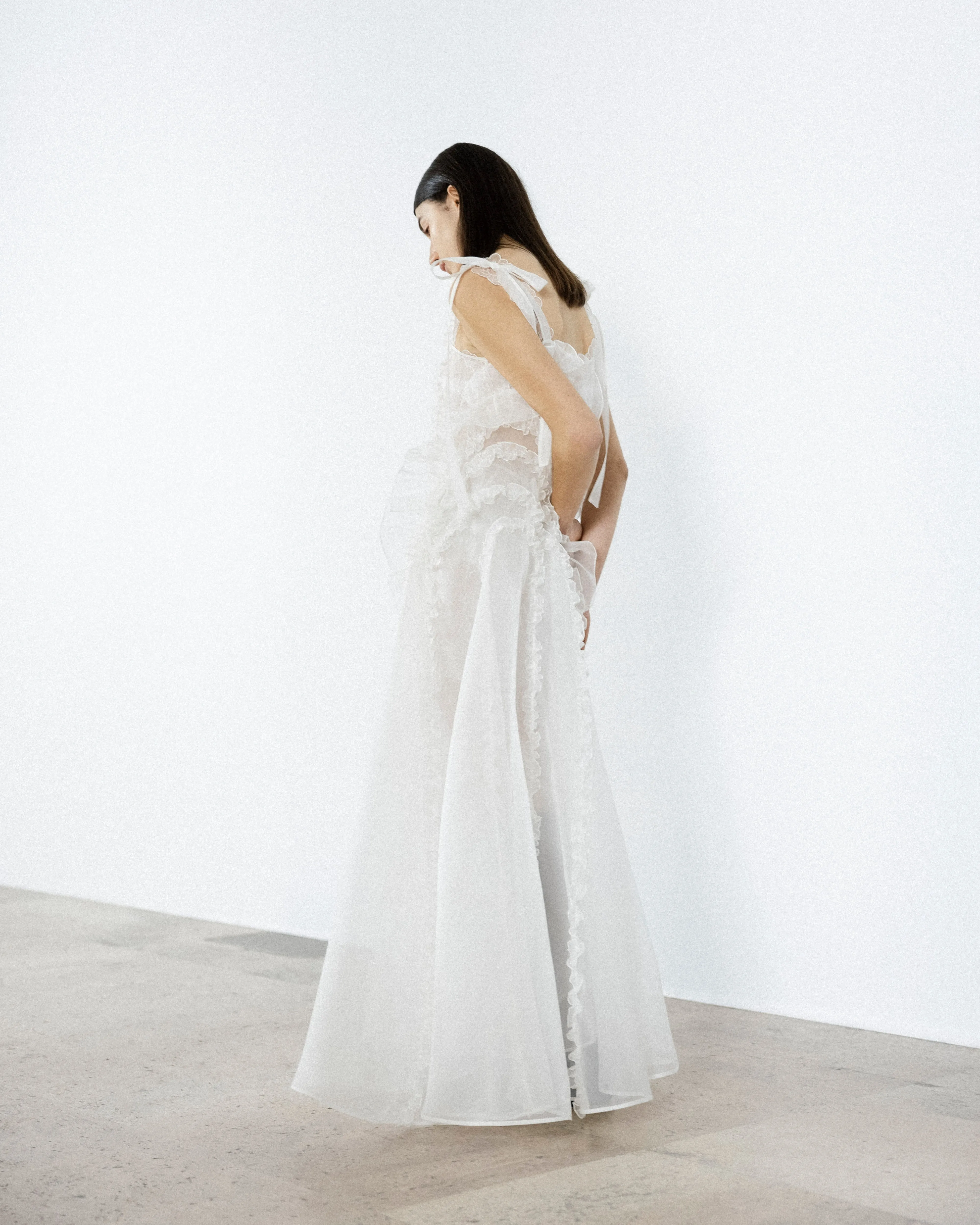 OTIS | DRESS SATIN ORGANZA WHITE sold by Cecilie Bahnsen product image thumbnail 4