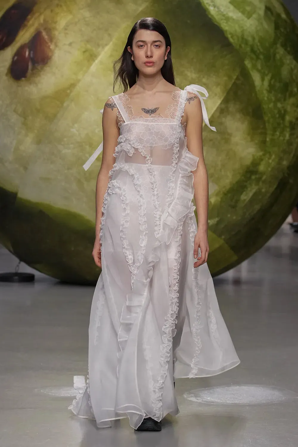 OTIS | DRESS SATIN ORGANZA WHITE sold by Cecilie Bahnsen product image thumbnail 2