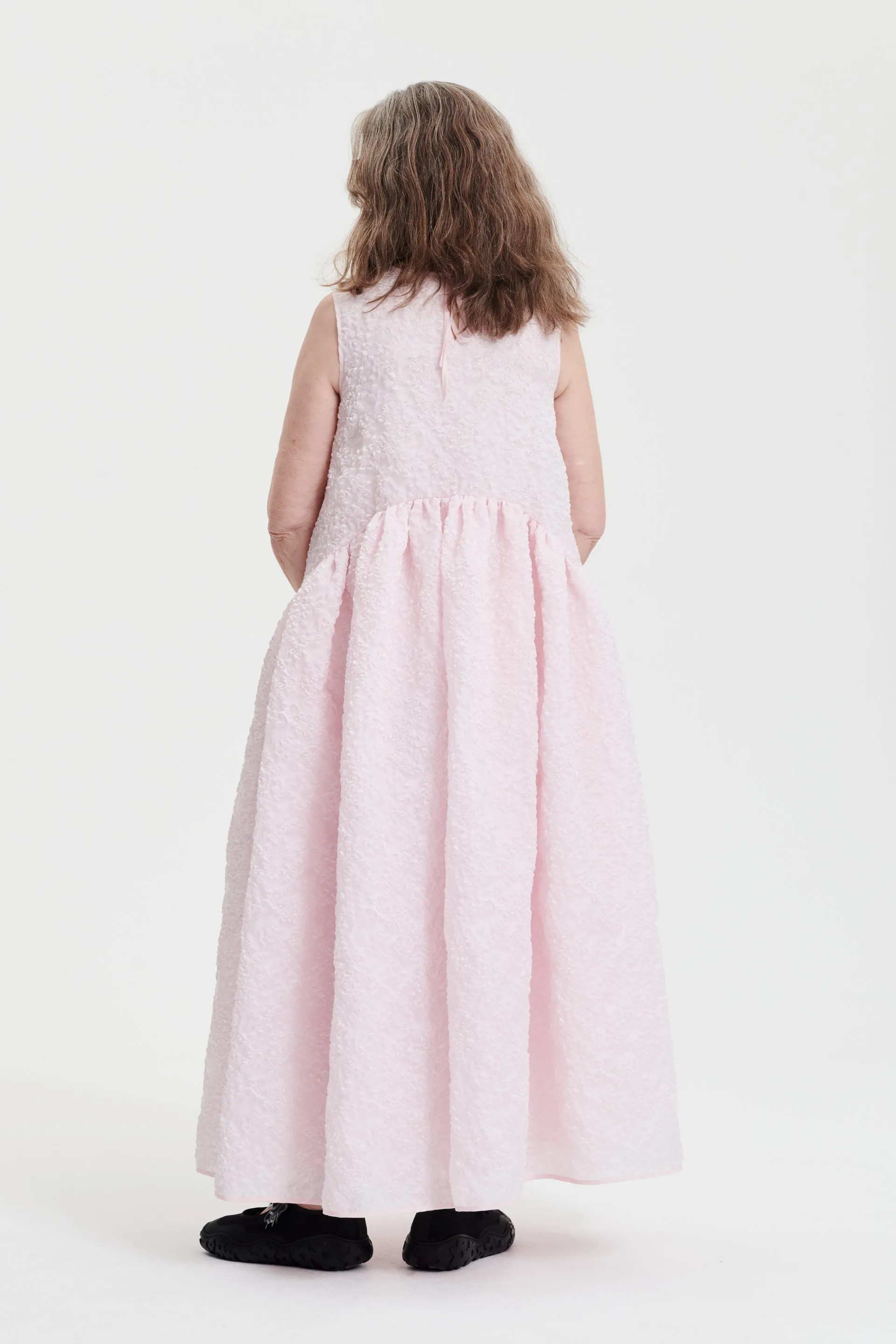 ANNA KARIN | DRESS GRASMERE MATELASSÉ ROSEWATER sold by Cecilie Bahnsen product image thumbnail 2