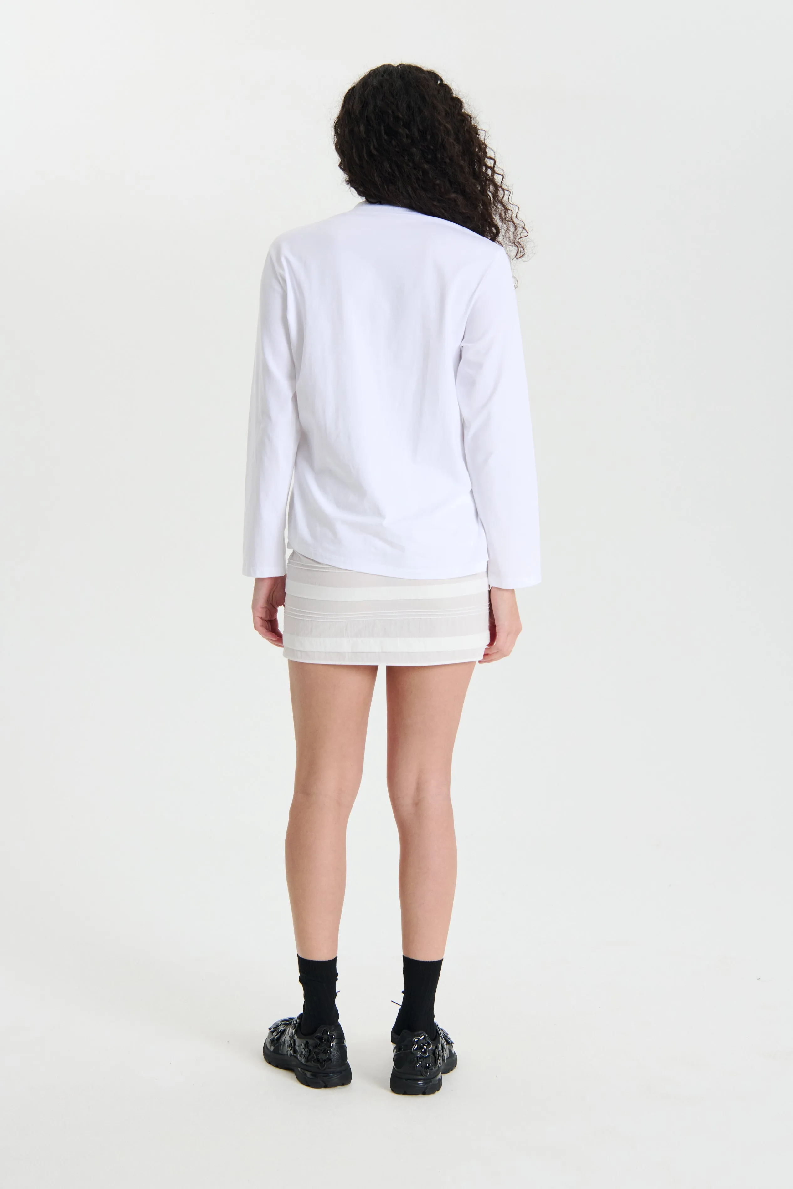 OCTOBER | TOP JERSEY WHITE sold by Cecilie Bahnsen product image thumbnail 3