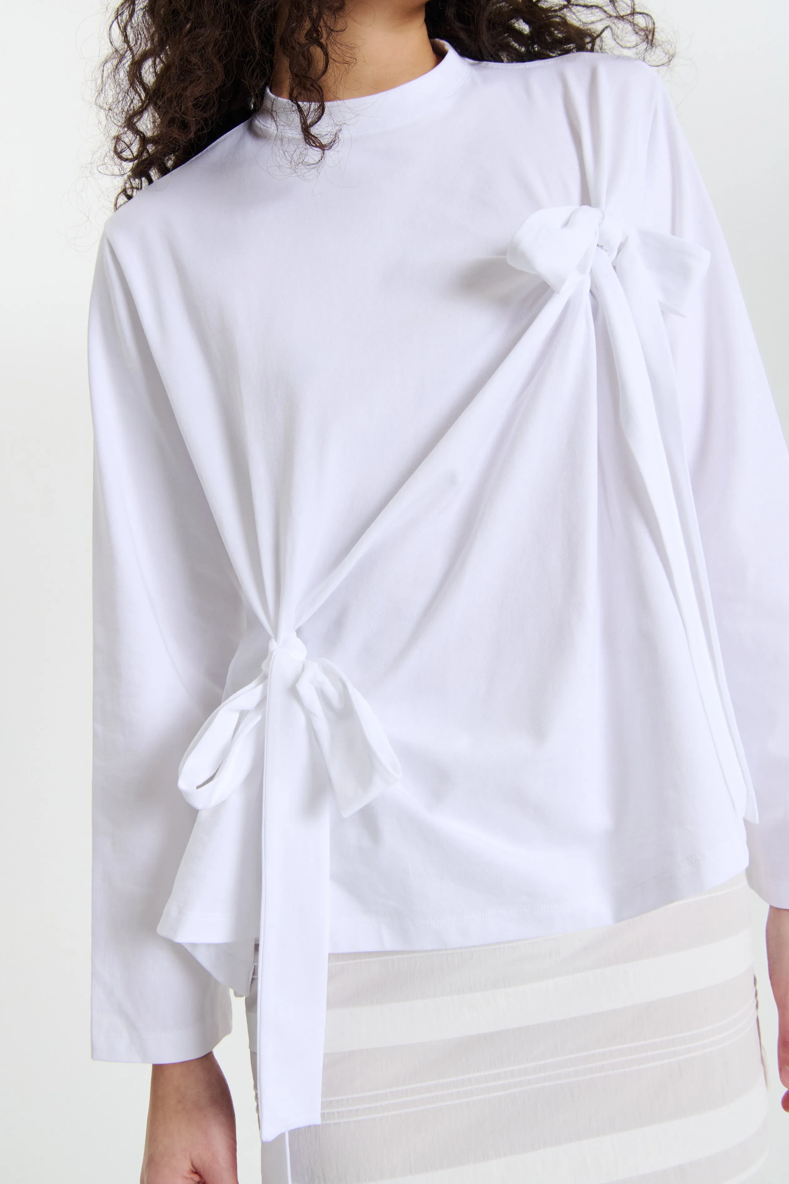 OCTOBER | TOP JERSEY WHITE sold by Cecilie Bahnsen product image thumbnail 2
