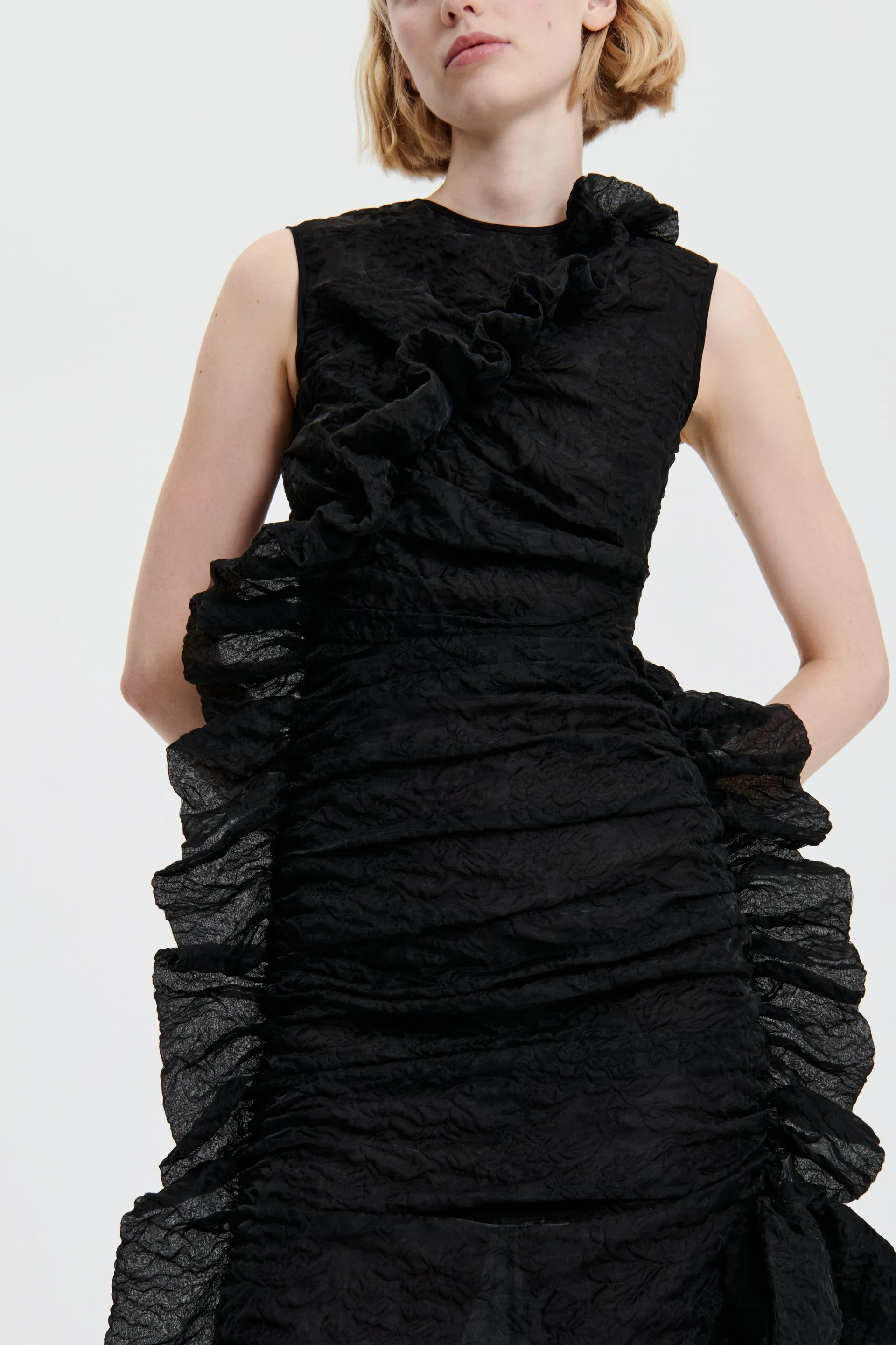 GABRIELLA | DRESS POSY MATELASSÉ BLACK sold by Cecilie Bahnsen product image thumbnail 3