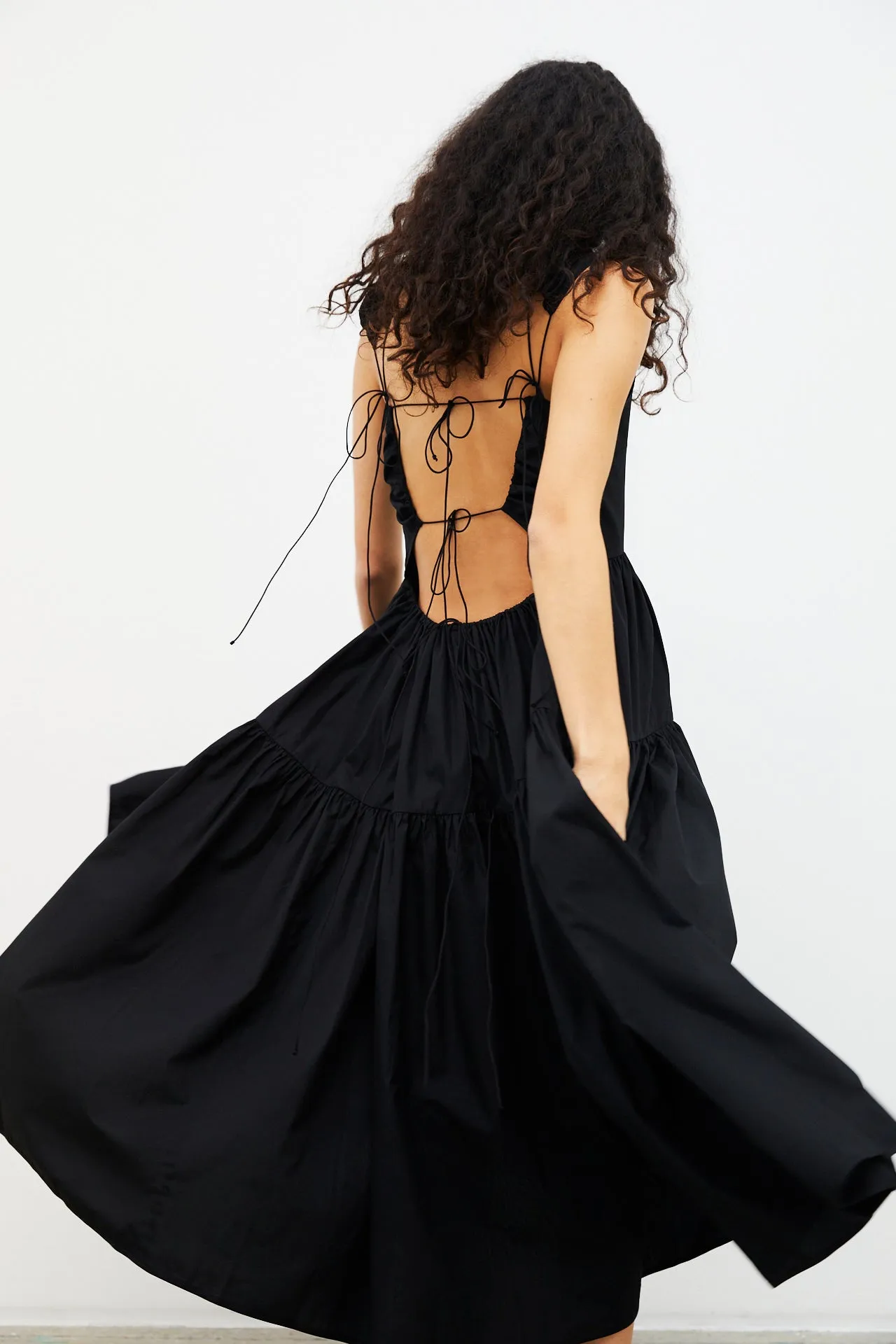RUTH | GOWN COTTON BLACK sold by Cecilie Bahnsen product image thumbnail 2