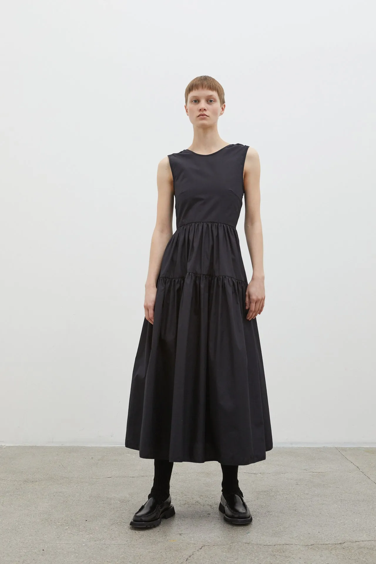 RUTH | GOWN COTTON BLACK sold by Cecilie Bahnsen