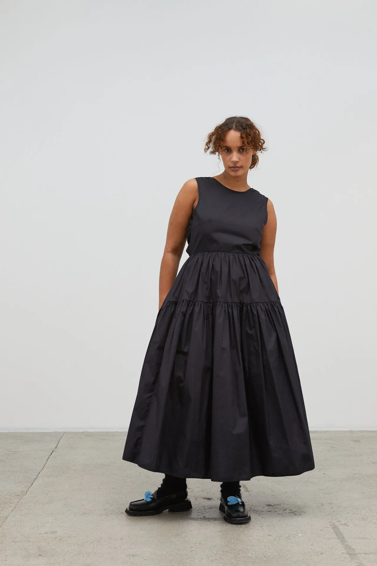 RUTH | GOWN COTTON BLACK sold by Cecilie Bahnsen product image thumbnail 3