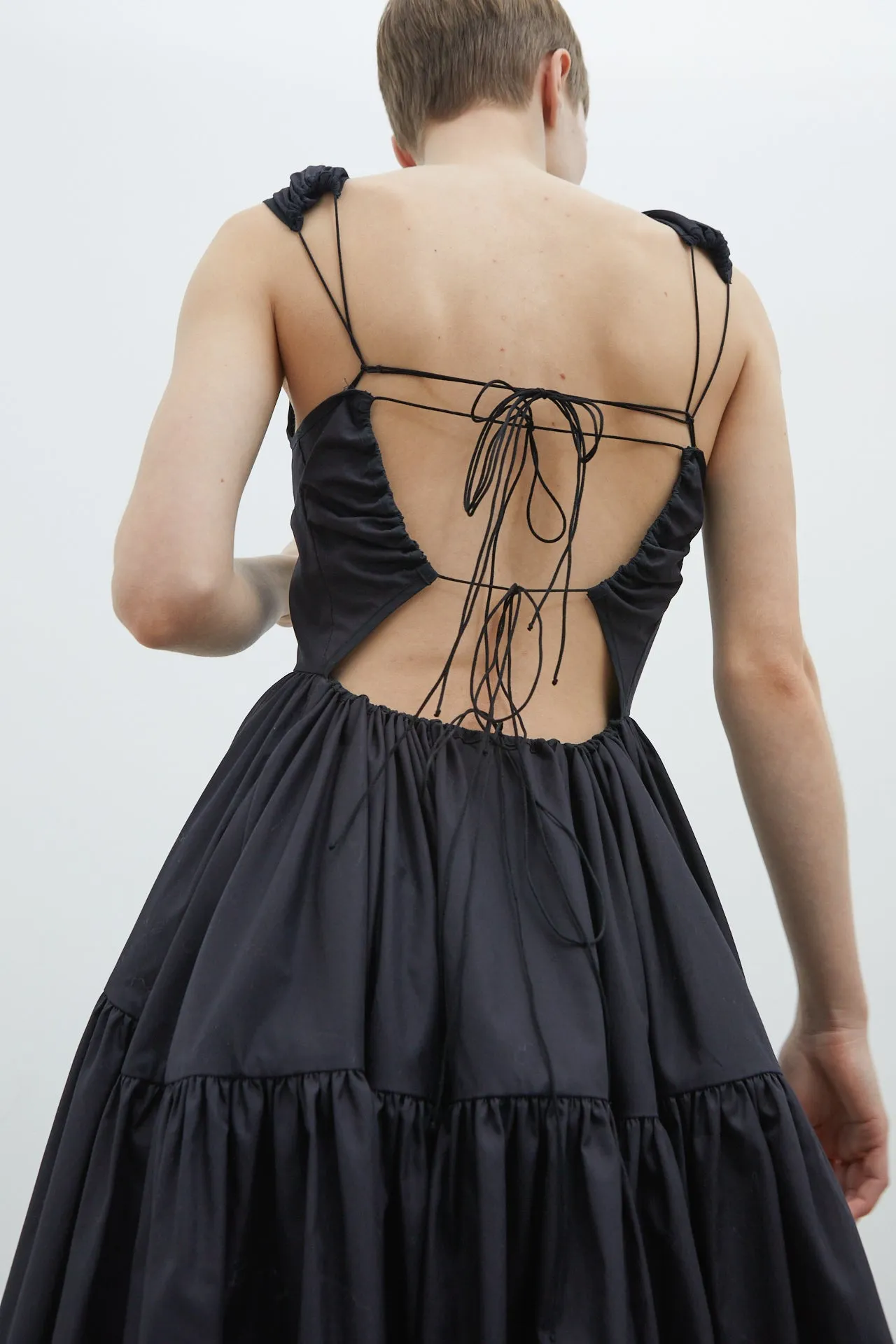 RUTH | GOWN COTTON BLACK sold by Cecilie Bahnsen product image thumbnail 5