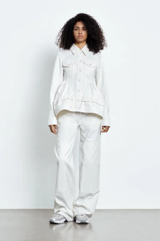 ULANDA | JACKET DENIM WHITE sold by Cecilie Bahnsen
