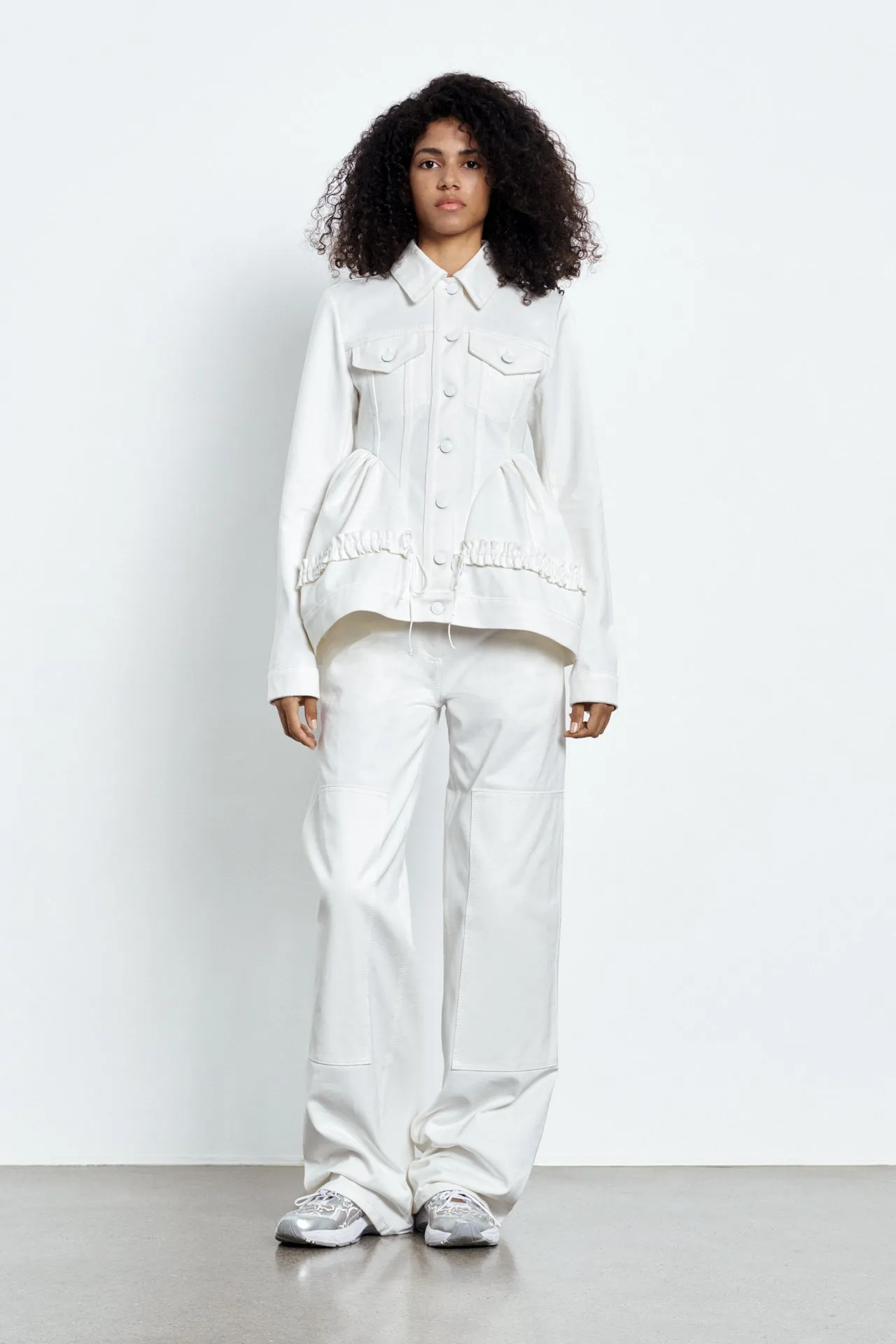 ULANDA | JACKET DENIM WHITE sold by Cecilie Bahnsen