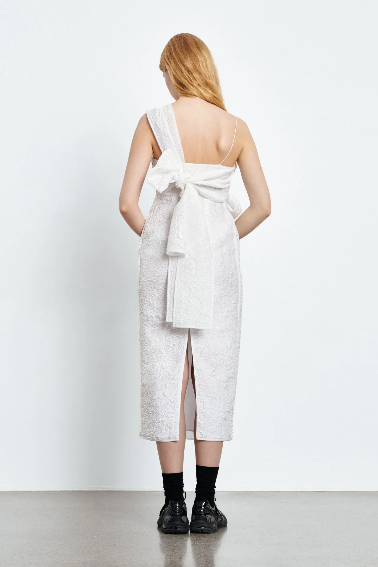 VALENTINA | DRESS BORAGE CLOQUÉ WHITE sold by Cecilie Bahnsen product image thumbnail 2