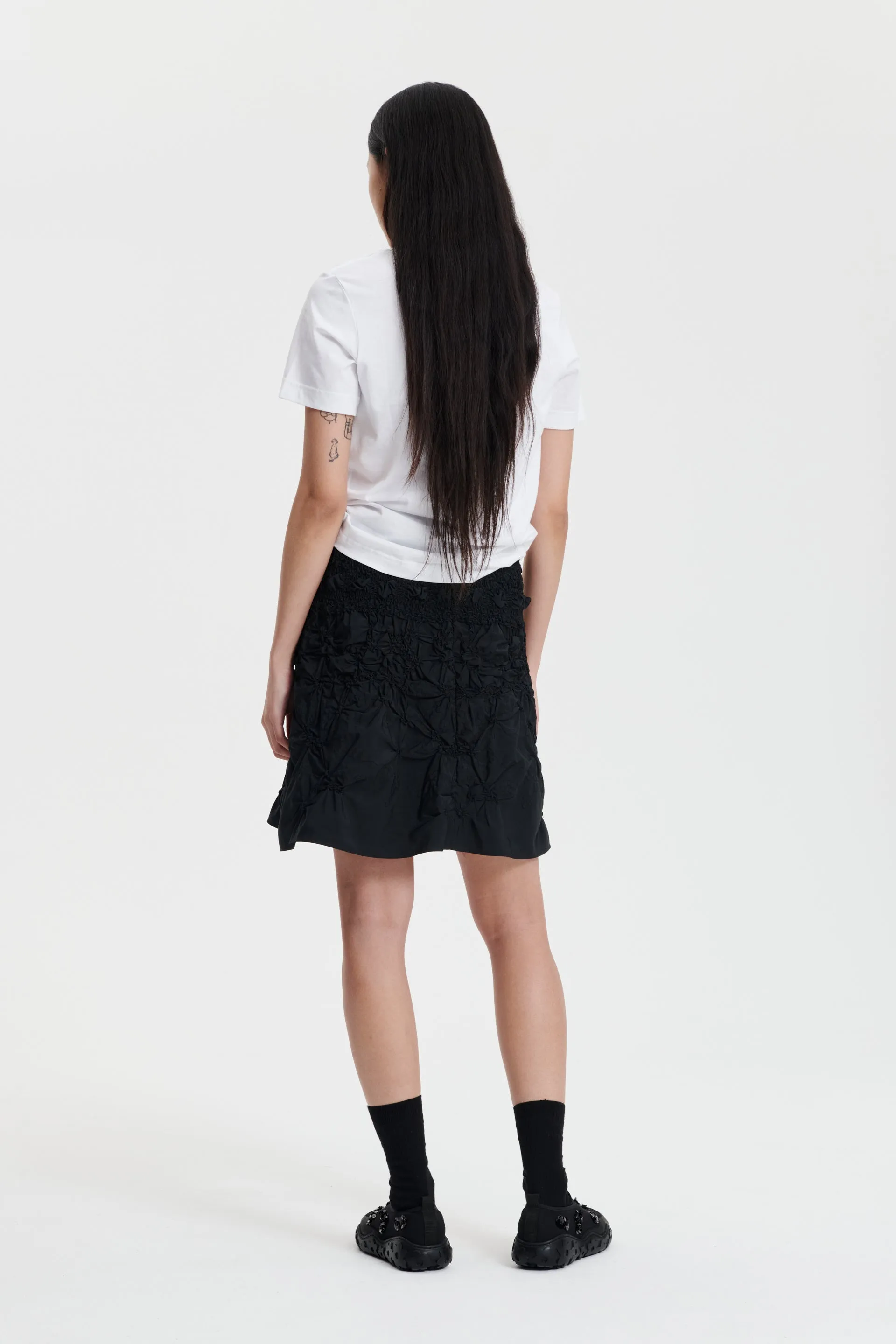 VIDA | SKIRT PANSY SMOCK FAILLE BLACK sold by Cecilie Bahnsen product image thumbnail 4