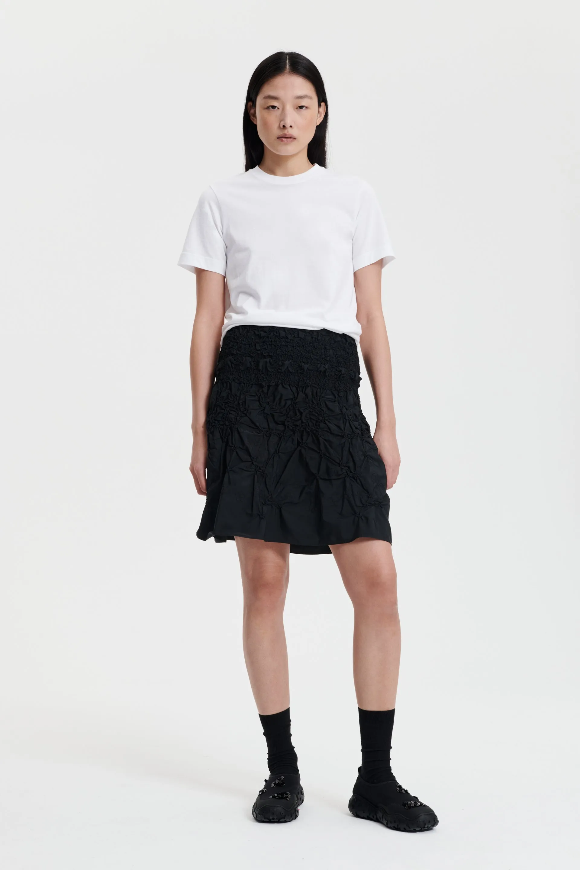 VIDA | SKIRT PANSY SMOCK FAILLE BLACK sold by Cecilie Bahnsen product image thumbnail 3