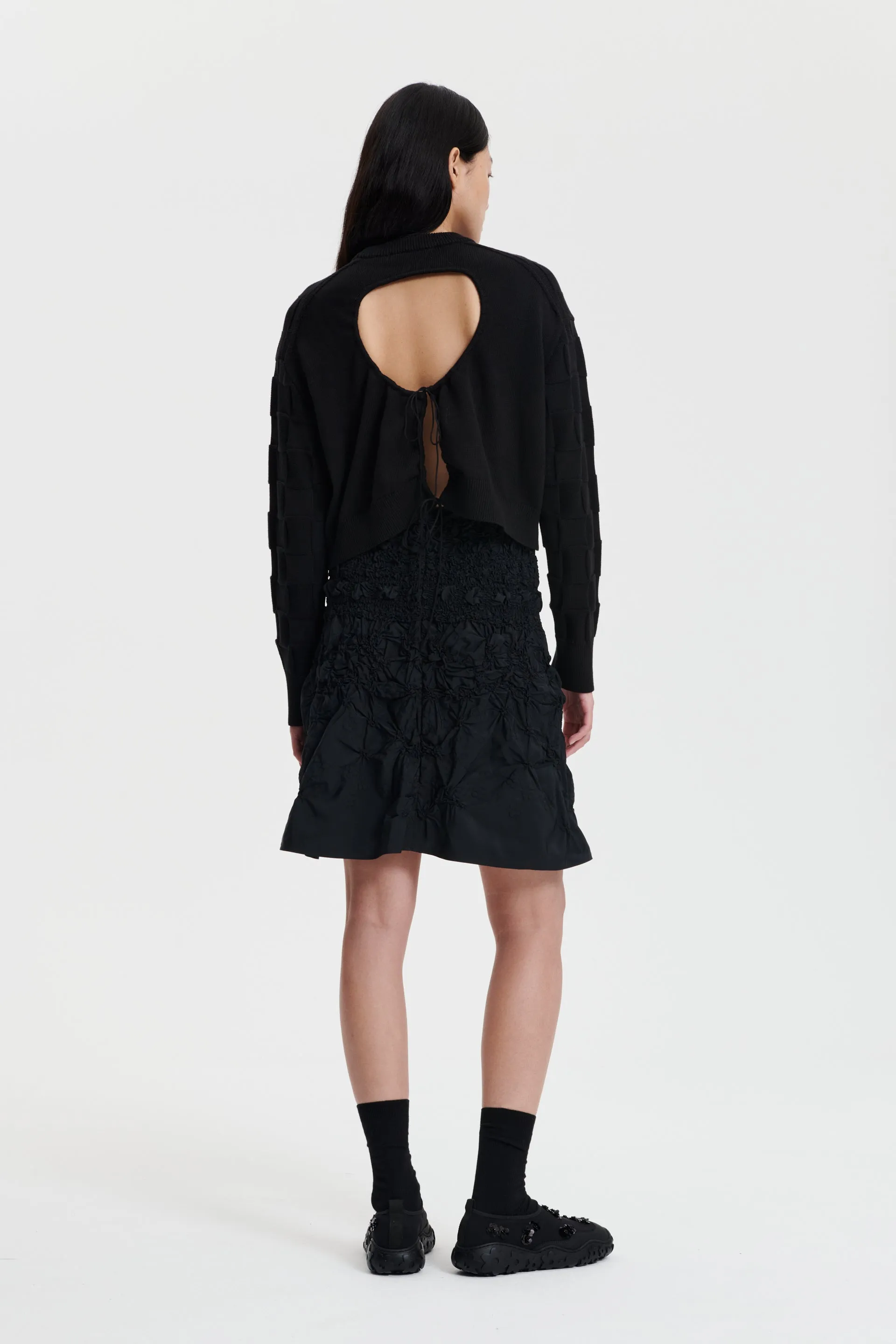 VIDA | SKIRT PANSY SMOCK FAILLE BLACK sold by Cecilie Bahnsen product image thumbnail 2