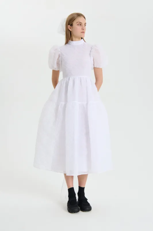 【Cecilie Bahnsen】OBERRA DRESS OBERRA | DRESS FIAMMA FIL-COUPÉ BLACK