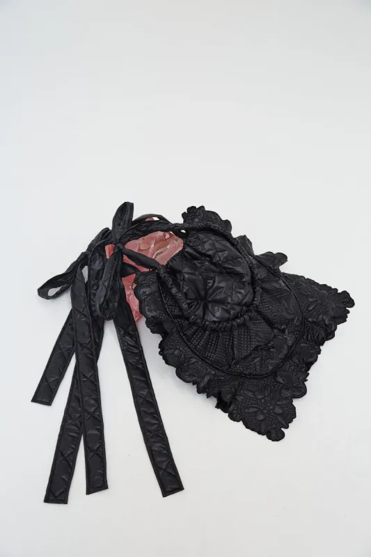 FREDDY | BAG CAMELLIA QUILTED BLACK made by Cecilie Bahnsen