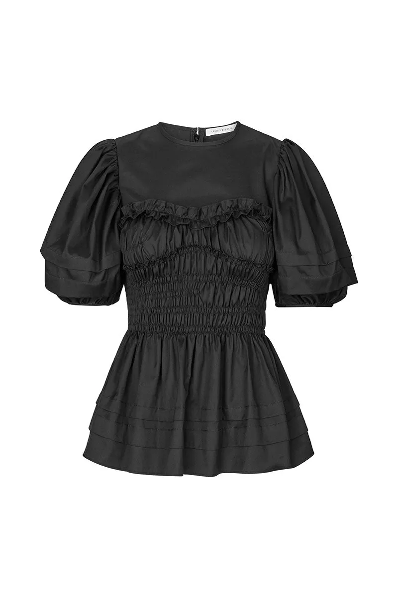 VANESSA | TOP COTTON BLACK sold by Cecilie Bahnsen product image thumbnail 3