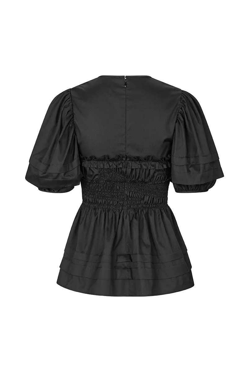 VANESSA | TOP COTTON BLACK sold by Cecilie Bahnsen product image thumbnail 4
