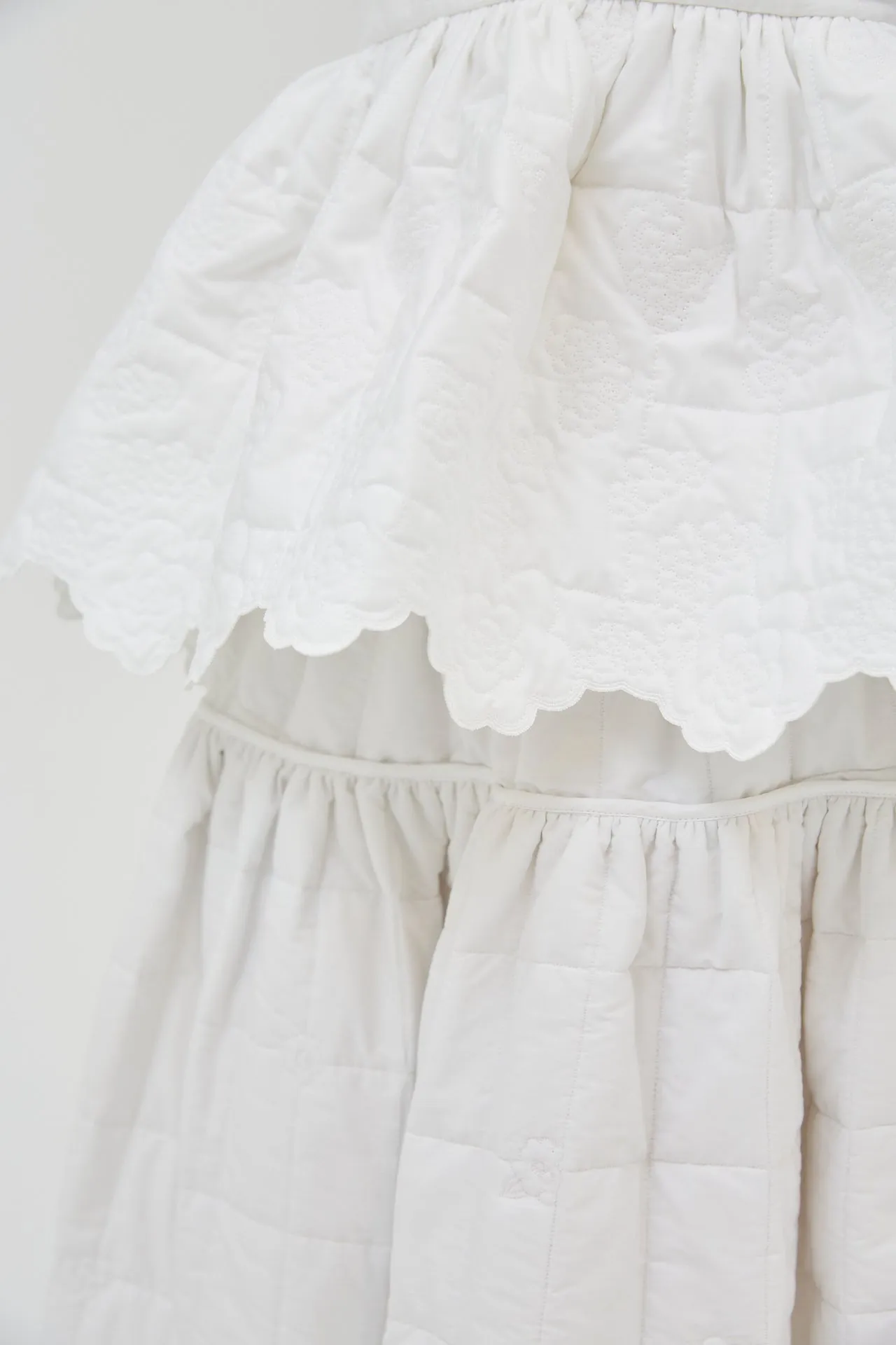 SELENA | TOP QUILTED COTTON WHITE sold by Cecilie Bahnsen product image thumbnail 3