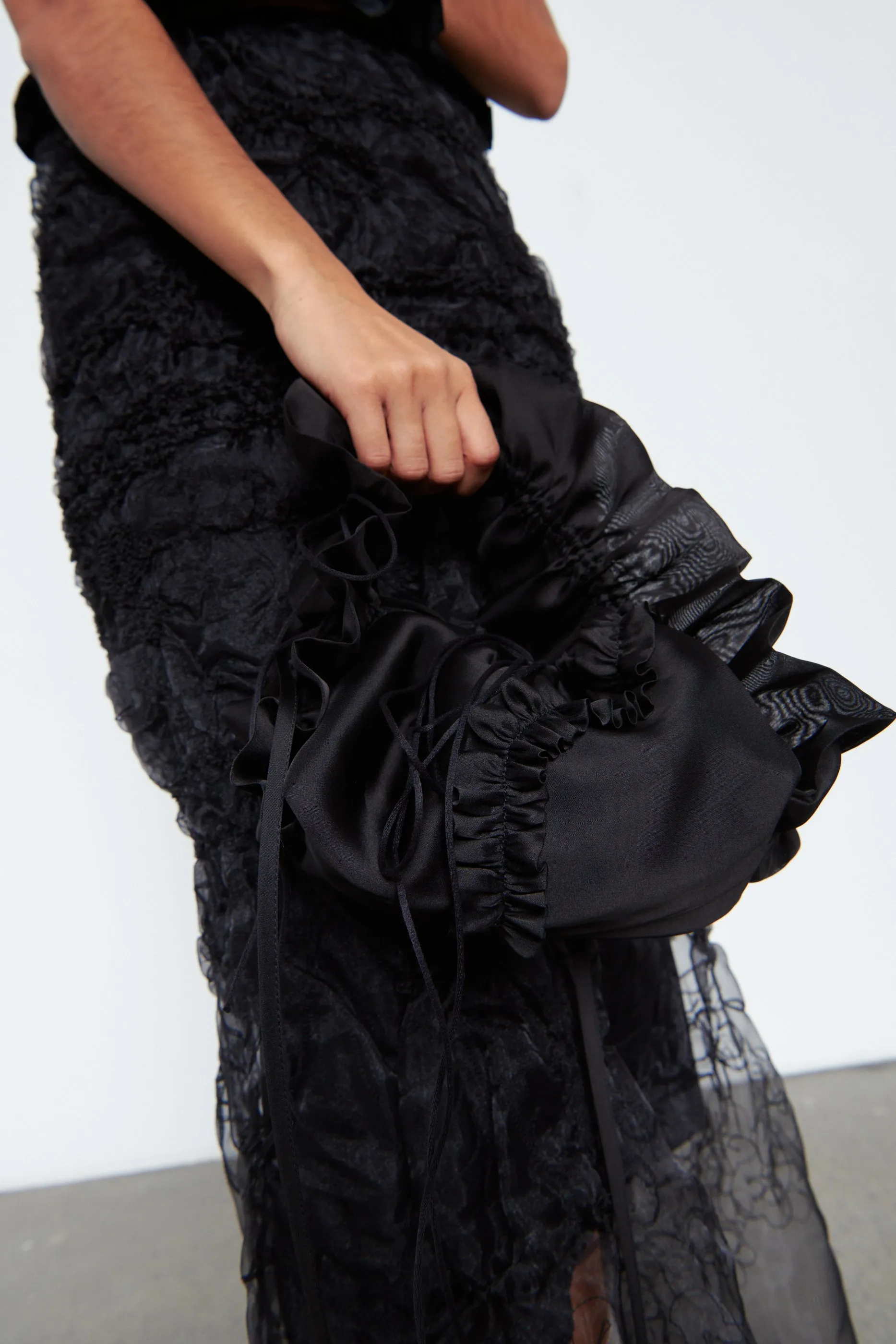 UMI | BAG GLAZED ORGANZA BLACK sold by Cecilie Bahnsen product image thumbnail 2
