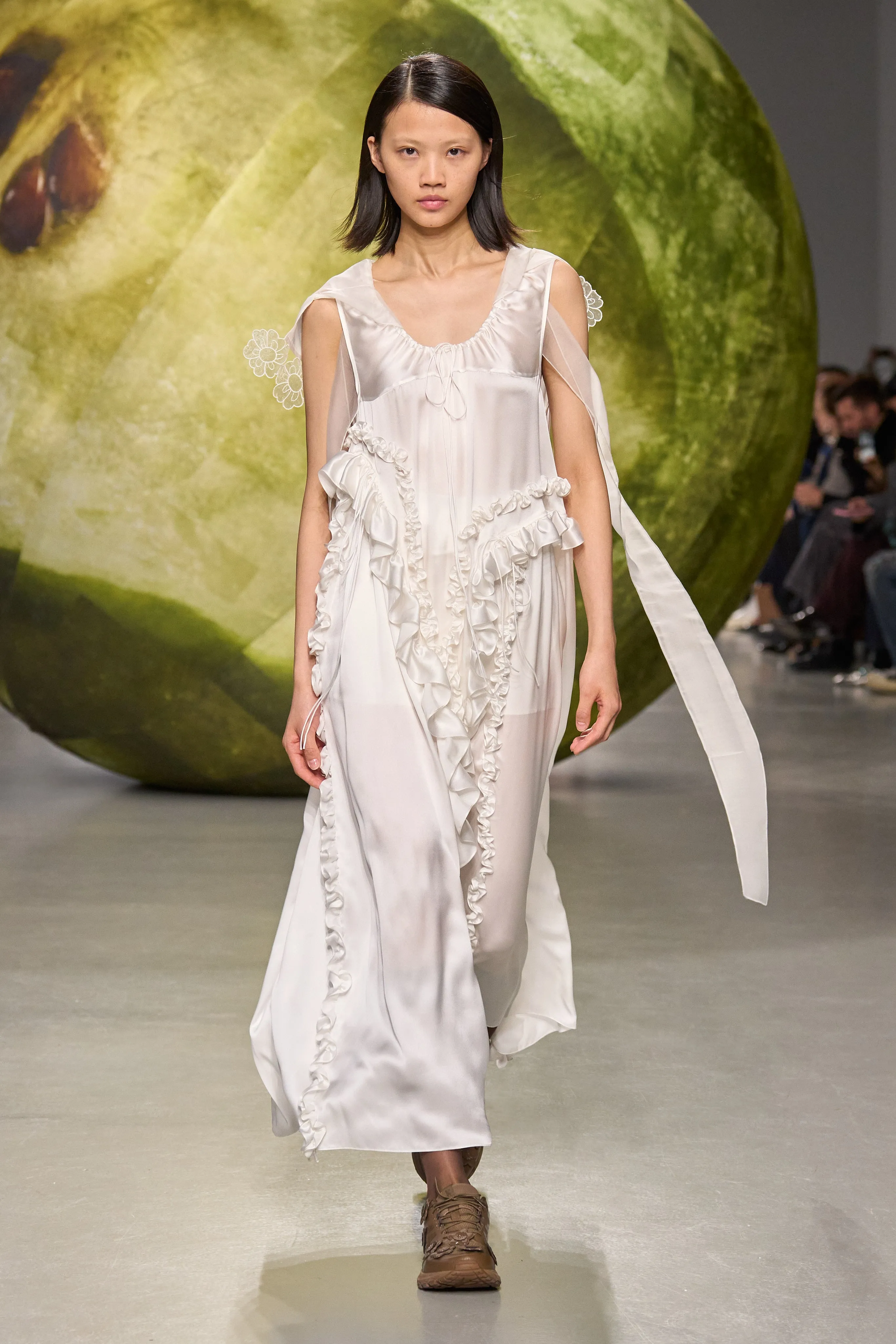 OPAL | DRESS SILK SATIN WHITE sold by Cecilie Bahnsen product image thumbnail 5