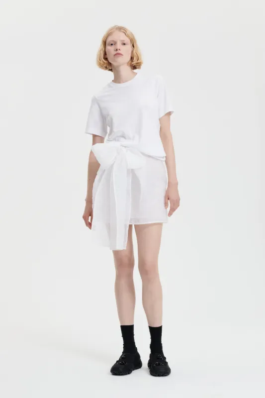 GIGI | SKIRT POSY MATELASS… WHITE sold by Cecilie Bahnsen
